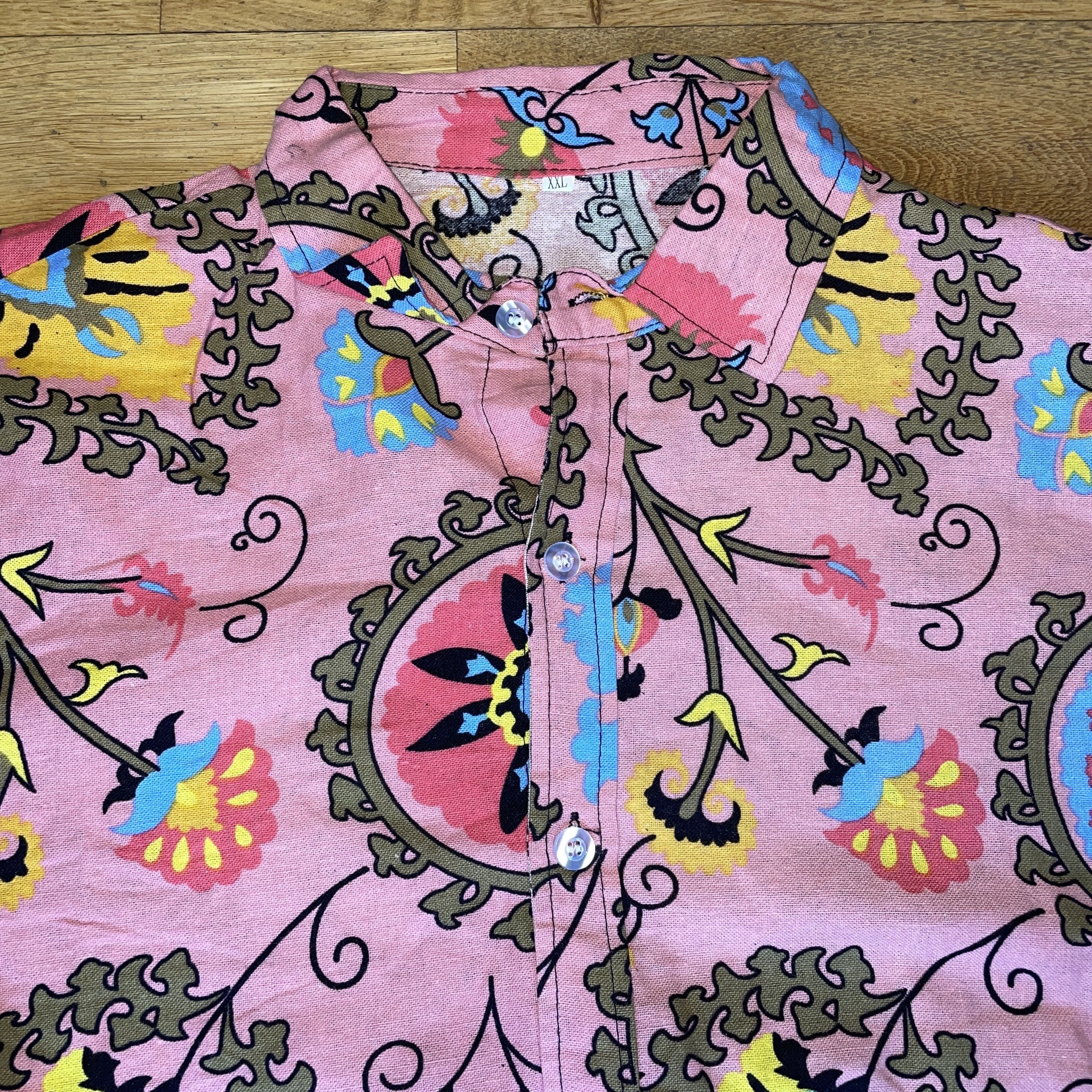 Shein Shein Men's Holiday Shirt Colorful Pattern Size 2 Xl Size US XXL / EU 58 / 5 - 3 Thumbnail