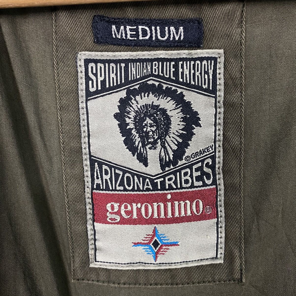 Japanese Brand 📌Vintage Biker Jacket Arizona Tribes Geronimo Big Logo Size US M / EU 48-50 / 2 - 24 Thumbnail