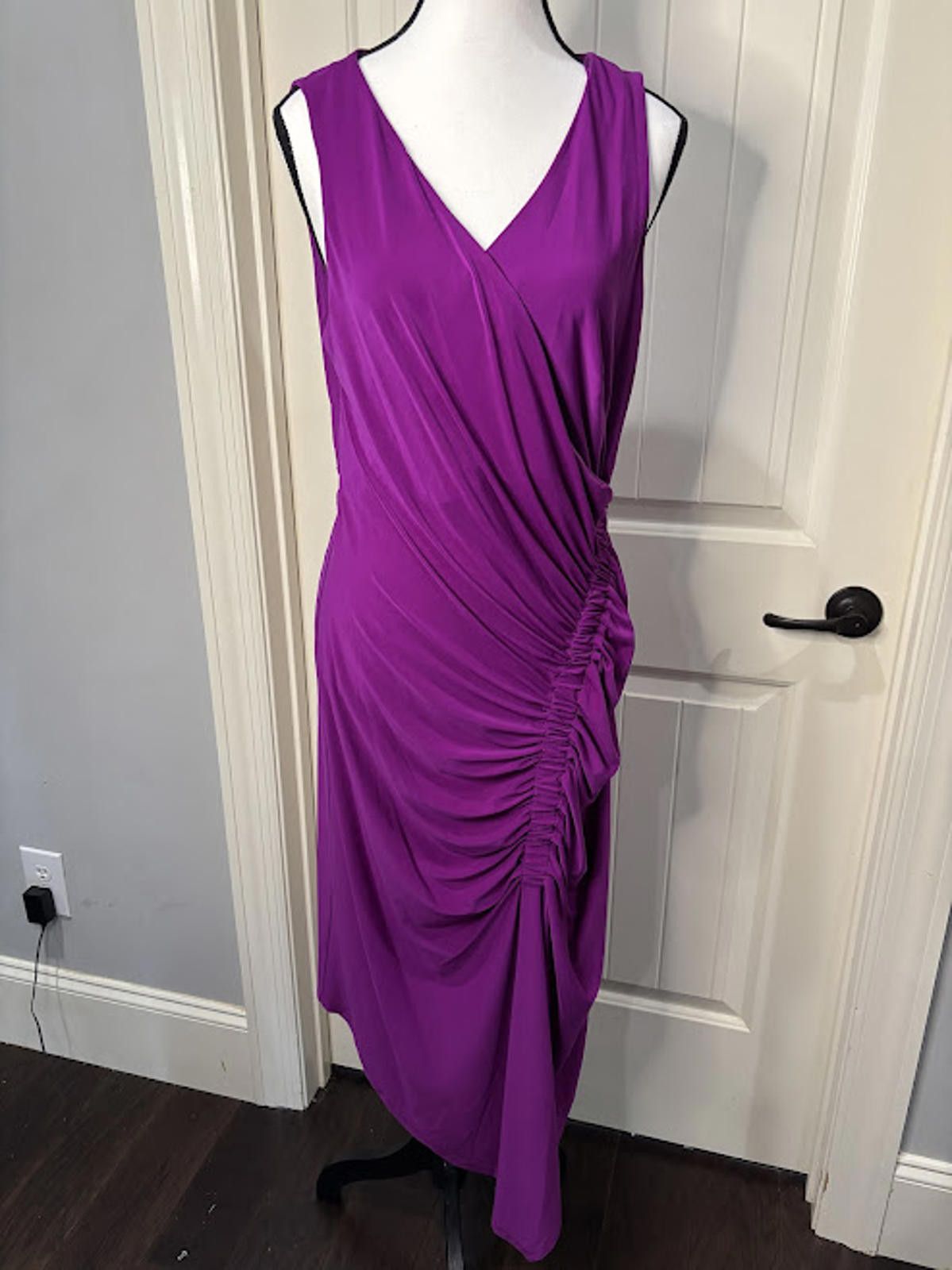 Other 24. Adrianna Papell Women's Shirred Jersey Dress Size 12 NWT Size XL / US 12-14 / IT 48-50 - 1 Thumbnail