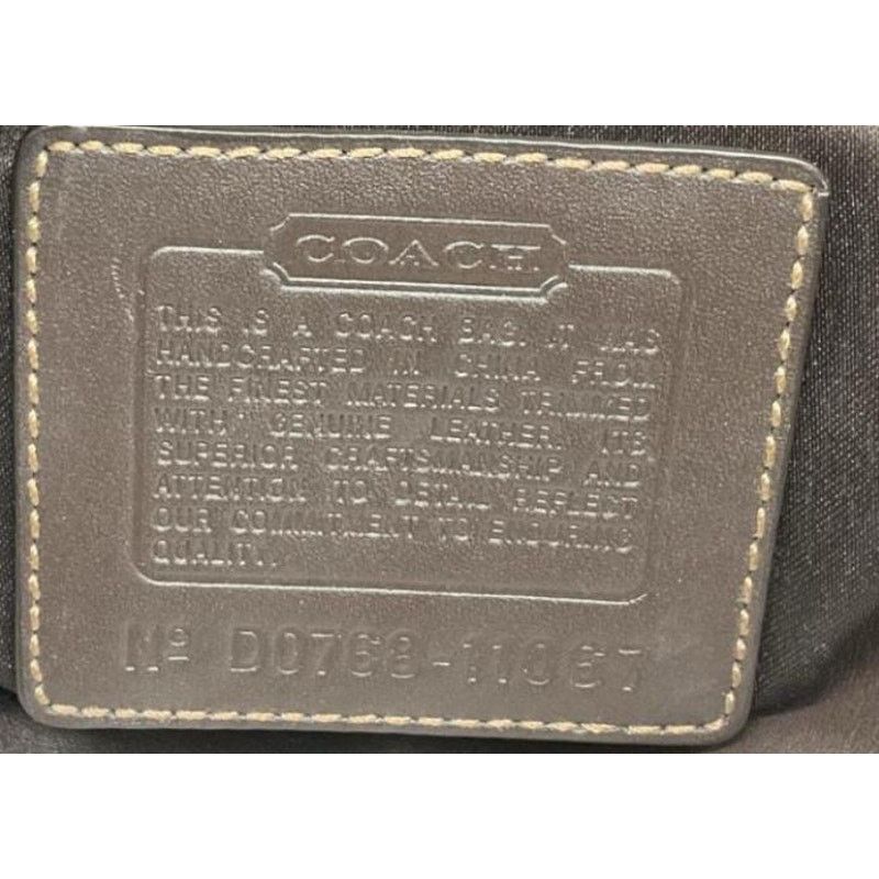 Coach Coach Y2K Brown Signature Jacquard&Leather Hobo Bag #11067 Size ONE SIZE - 8 Thumbnail