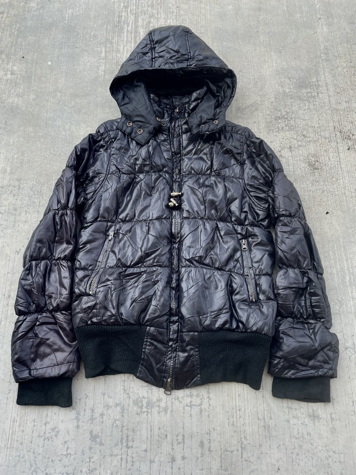Japanese Brand × Streetwear Semantic Design Attached Hoodie Down