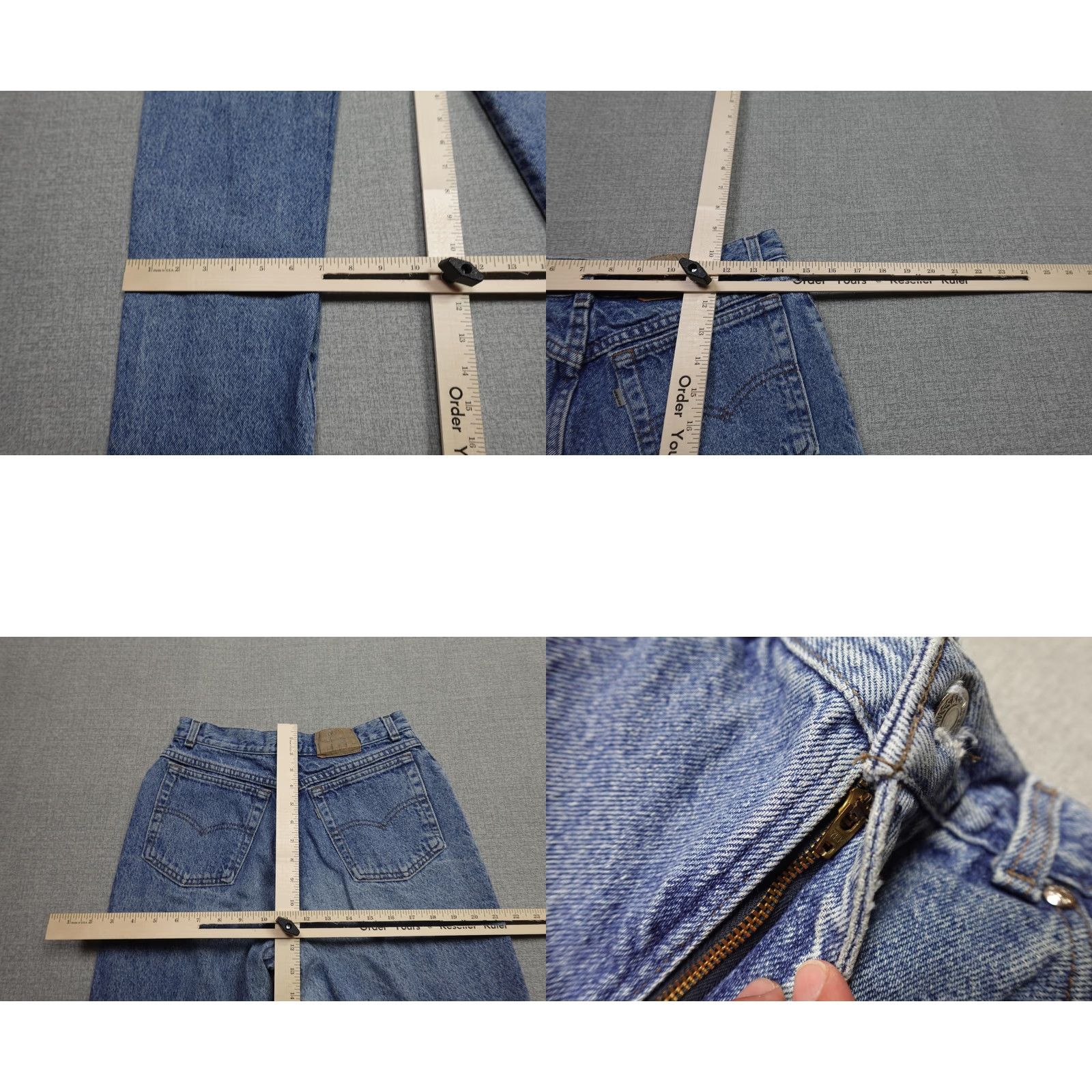 Levi's VINTAGE Levi’s Silver Tab Jeans Womens 13 Blue High Rise Tapered 90s Made In USA Size 34" / US 12 / IT 48 - 8 Thumbnail