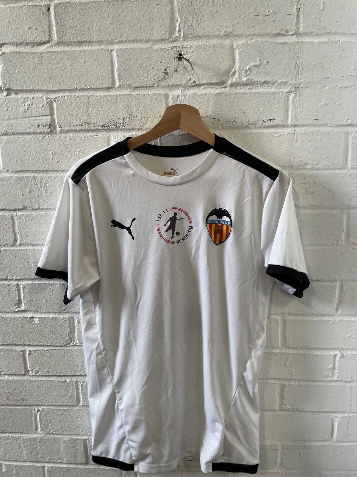Puma Valencia CF Men's Football Jersey White and Black Size US M / EU 48-50 / 2 - 1 Thumbnail
