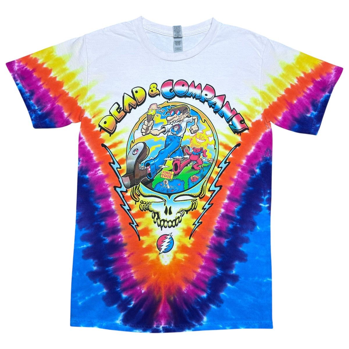 Band Tees × Grateful Dead × Vintage 2023 Dead And Company Final Summer Tour Tie Dye Band T-Shirt Size US S / EU 44-46 / 1 - 1 Thumbnail