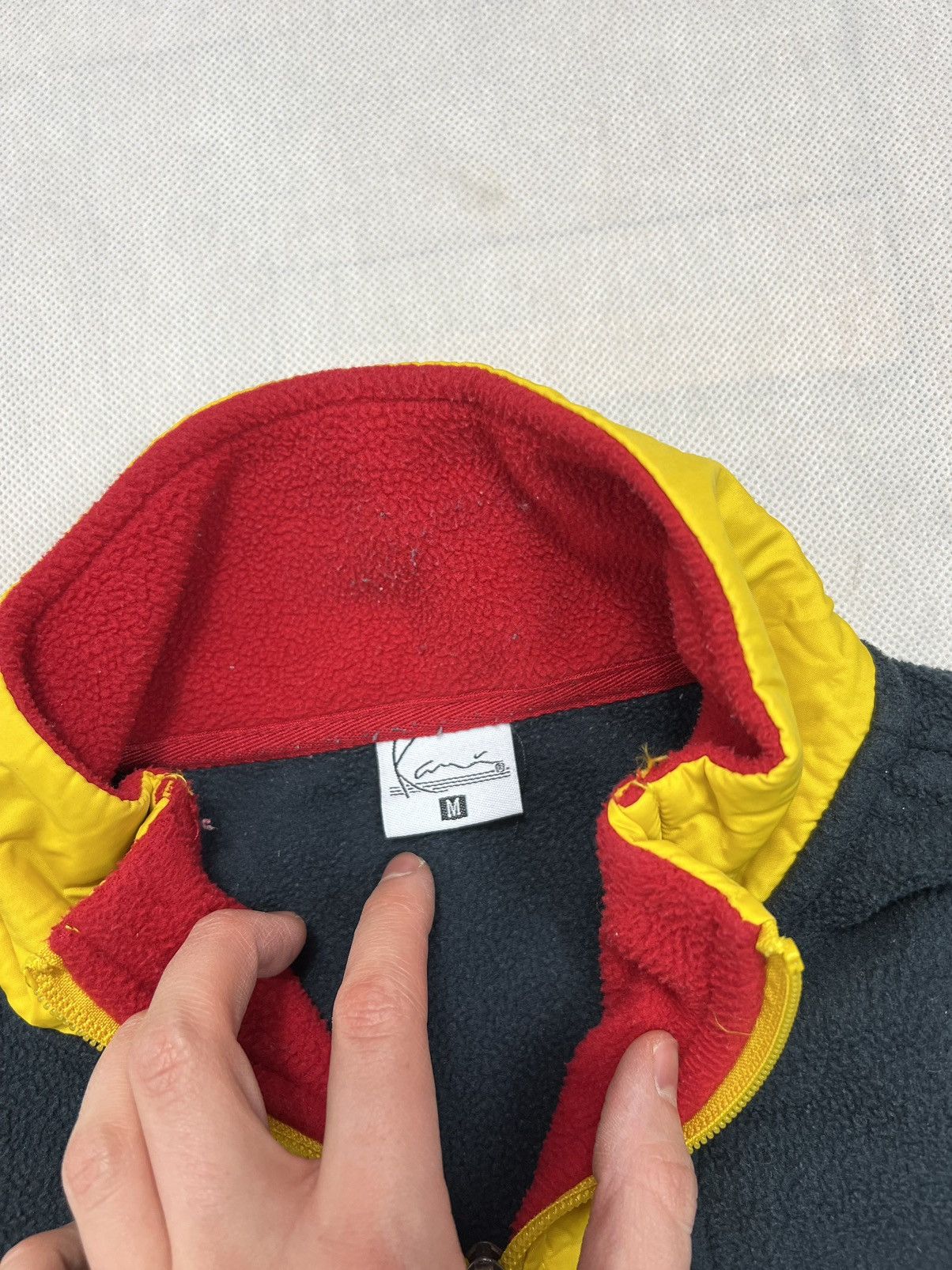 Karl Kani Fleece Jacket Karl Kani big logo half zip polar hip hop rap Size US M / EU 48-50 / 2 - 3 Thumbnail