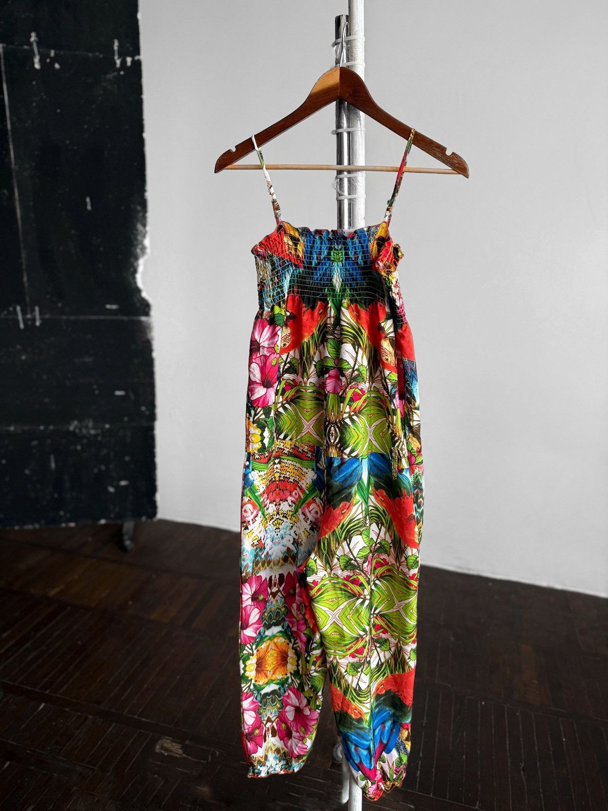 Desigual Desigual Kids Girls Tropical Floral Jumpsuit Playsuit Size 26" / US 2 / IT 38 - 3 Thumbnail