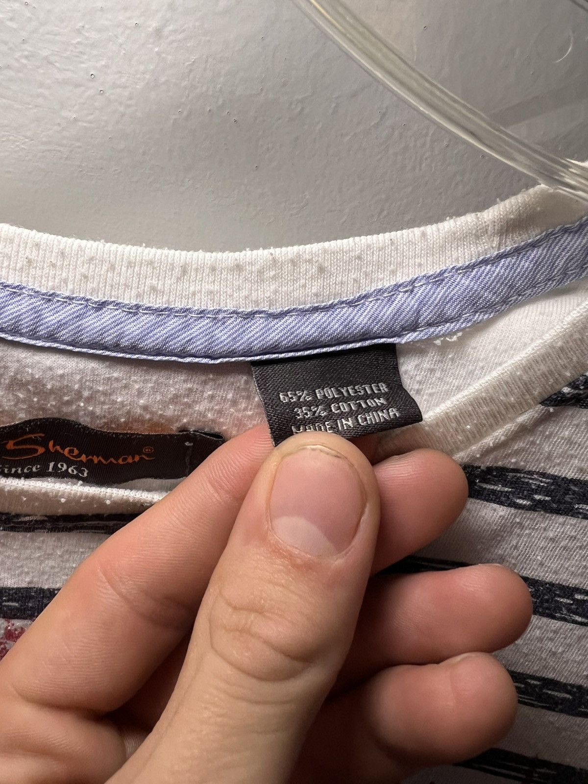Ben Sherman Vintage Ben Sherman crest logo print striped T-shirt Size US XL / EU 56 / 4 - 4 Thumbnail