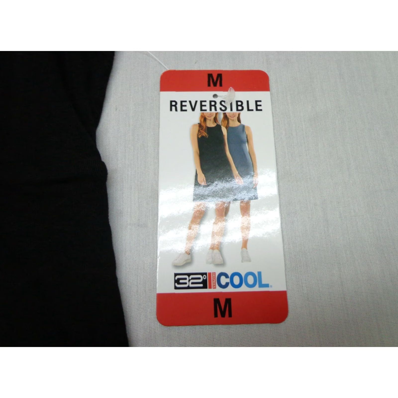 Vintage 32 Degrees Dress Reversible BLACK INDIGO MEDIUM Women Knee Length 32 Degrees Regular Size M Ladies 93% Rayon 7% Spandex Size M / US 6-8 / IT 42-44 - 3 Thumbnail