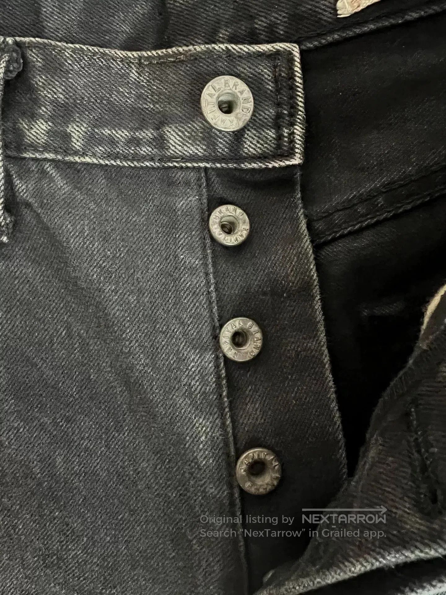 Visvim kapital black denim straight cut pants. Size US 34 / EU 50 - 5 Thumbnail