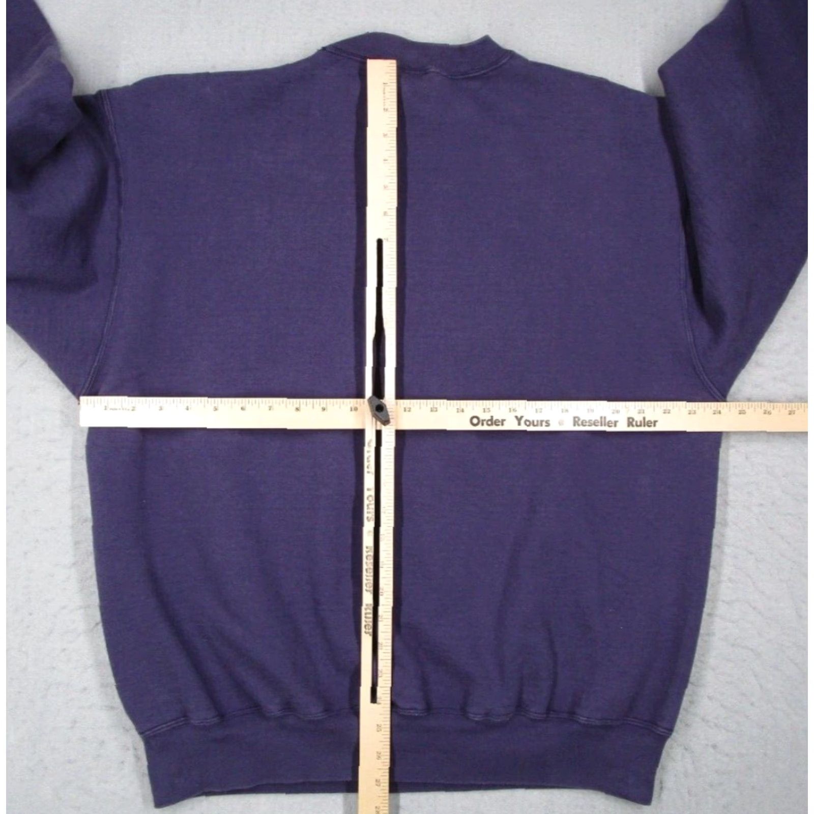 Fruit Of The Loom VINTAGE Fruit of the Loom Sweatshirt Mens XL Purple 90s Hawaii Aloha Beach City Retro Pullover Crew Neck Heavyweight Fleece Size US XL / EU 56 / 4 - 5 Thumbnail