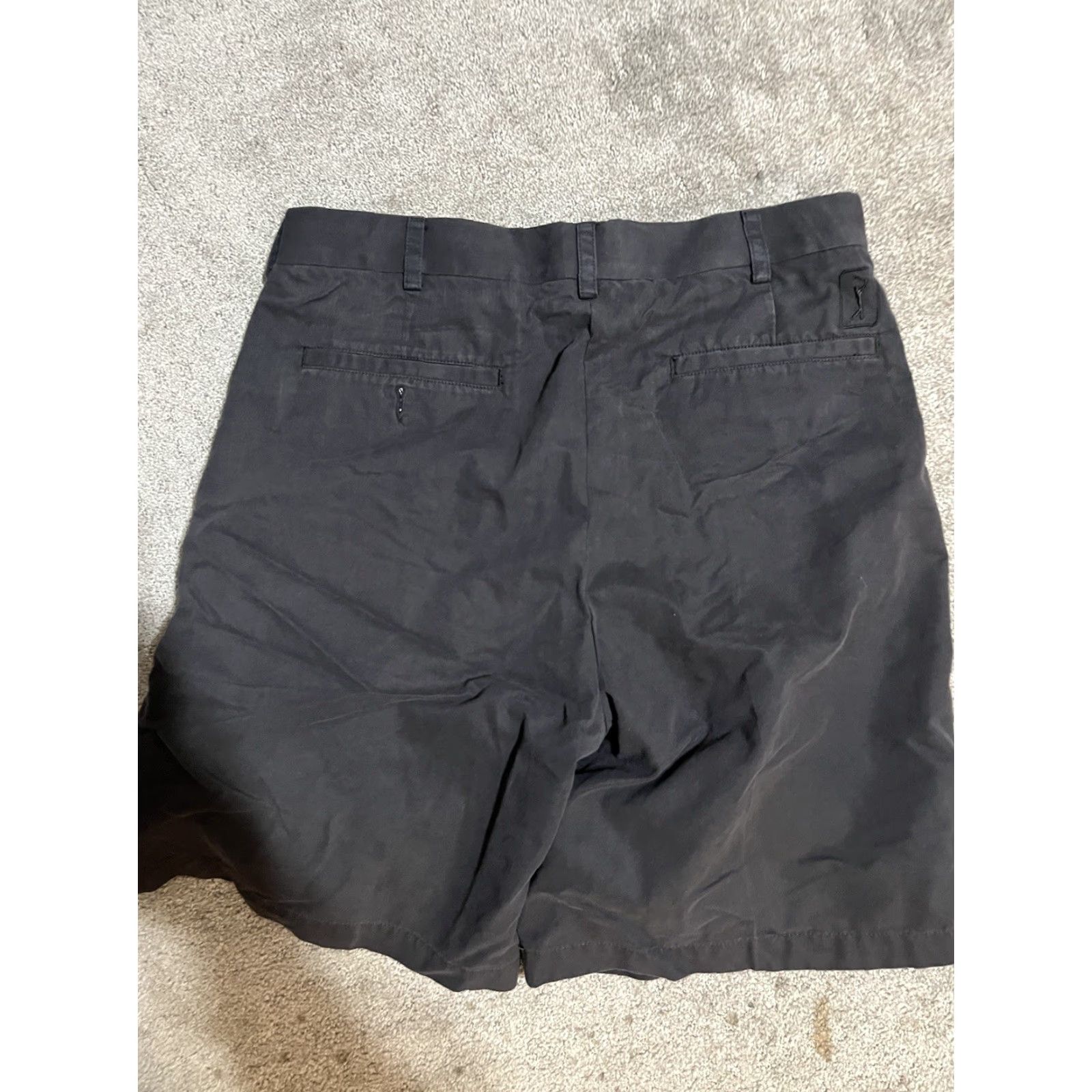 PGA Tour PGA TOUR Shorts Mens Size 34 Black Pleated Chino High Rise Golf Casual Size US 34 / EU 50 - 2 Thumbnail