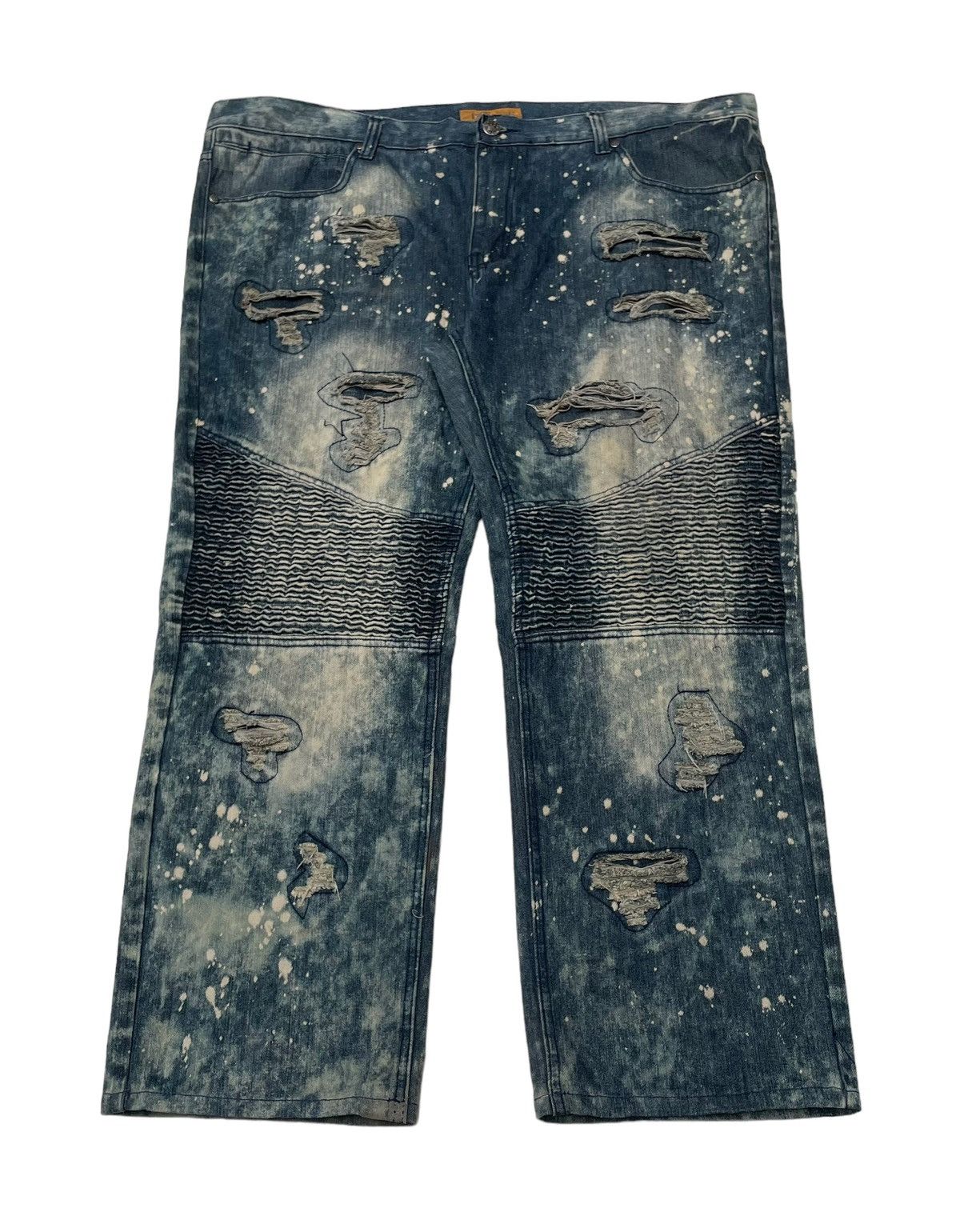 Vintage Vintage Japanese Brand 1738 Dynasty Distressed Jeans 2000s Size US 44 / EU 60 - 1 Thumbnail