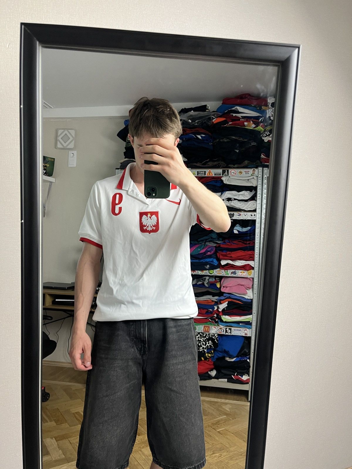 Nike Nike Poland Home Soccer Jersey Lewandowski #9 Euro 2020 Rare Size US L / EU 52-54 / 3 - 2 Thumbnail