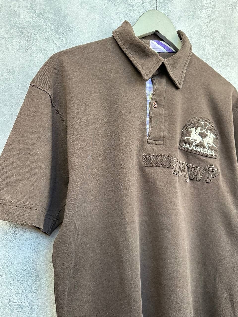 La Martina La Martina Polo Shirt LMWP Embroidered Logo & Patch Details Size US XL / EU 56 / 4 - 3 Thumbnail