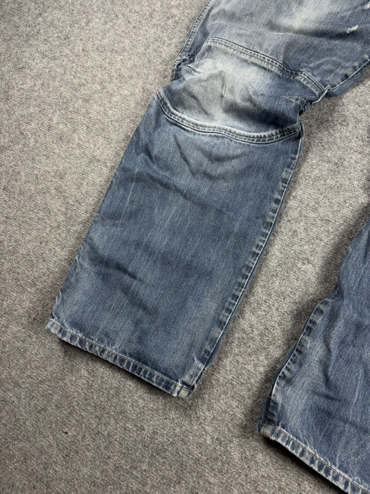 G-Star × Japanese Brand Vintage Pants G Star Raw Y2K Denim Flared Baggy Japan Style Size US 38 / EU 54 - 3 Thumbnail