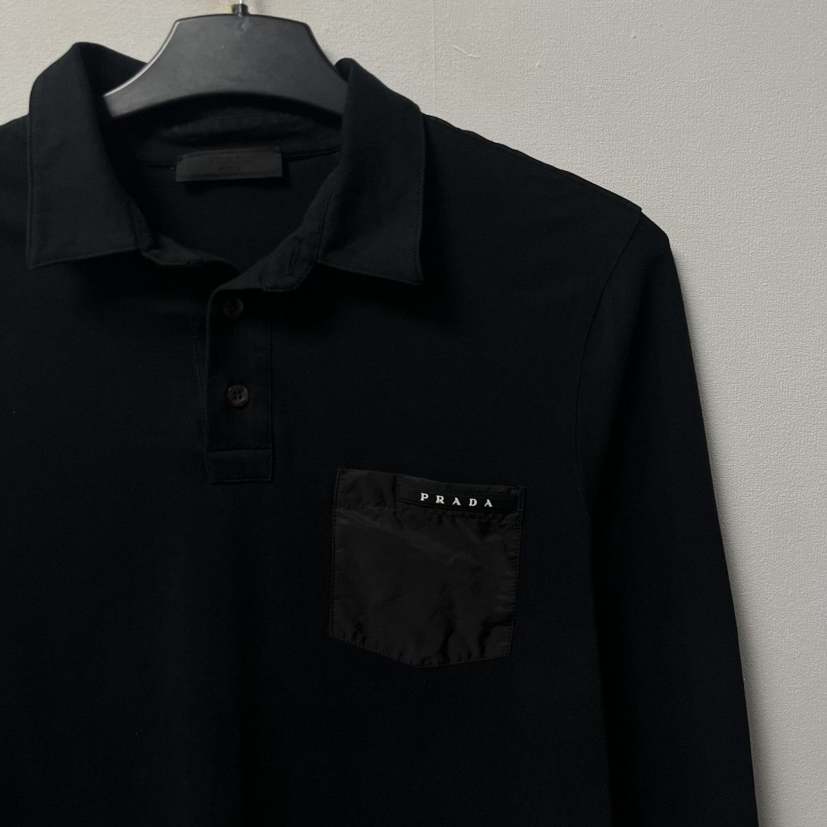 Prada Prada Red Tab Polo Longsleeve Size US M / EU 48-50 / 2 - 5 Thumbnail