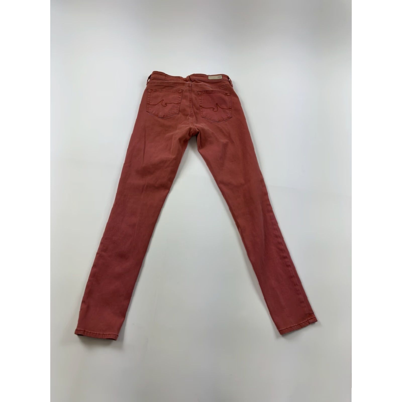 Vintage AG Adriano Goldschmied Jeans Womens 26 Red The High Rise Abby Ankle Skinny Size 26" / US 2 / IT 38 - 3 Thumbnail