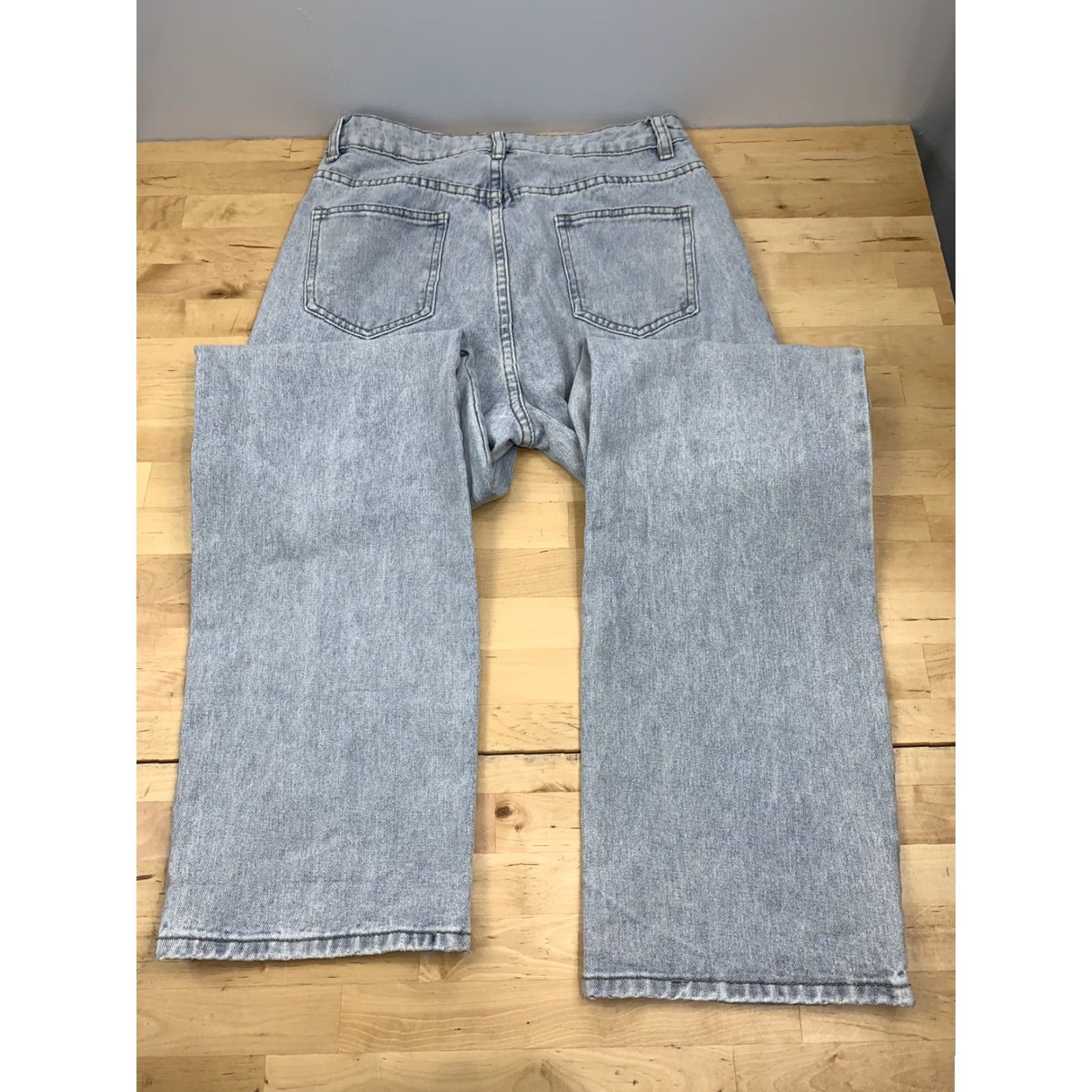 Shein Shein Mom Jeans Hi Rise Denim Cargo Jean Pants Size 4 Blue Size 27" / US 4 / IT 40 - 4 Thumbnail
