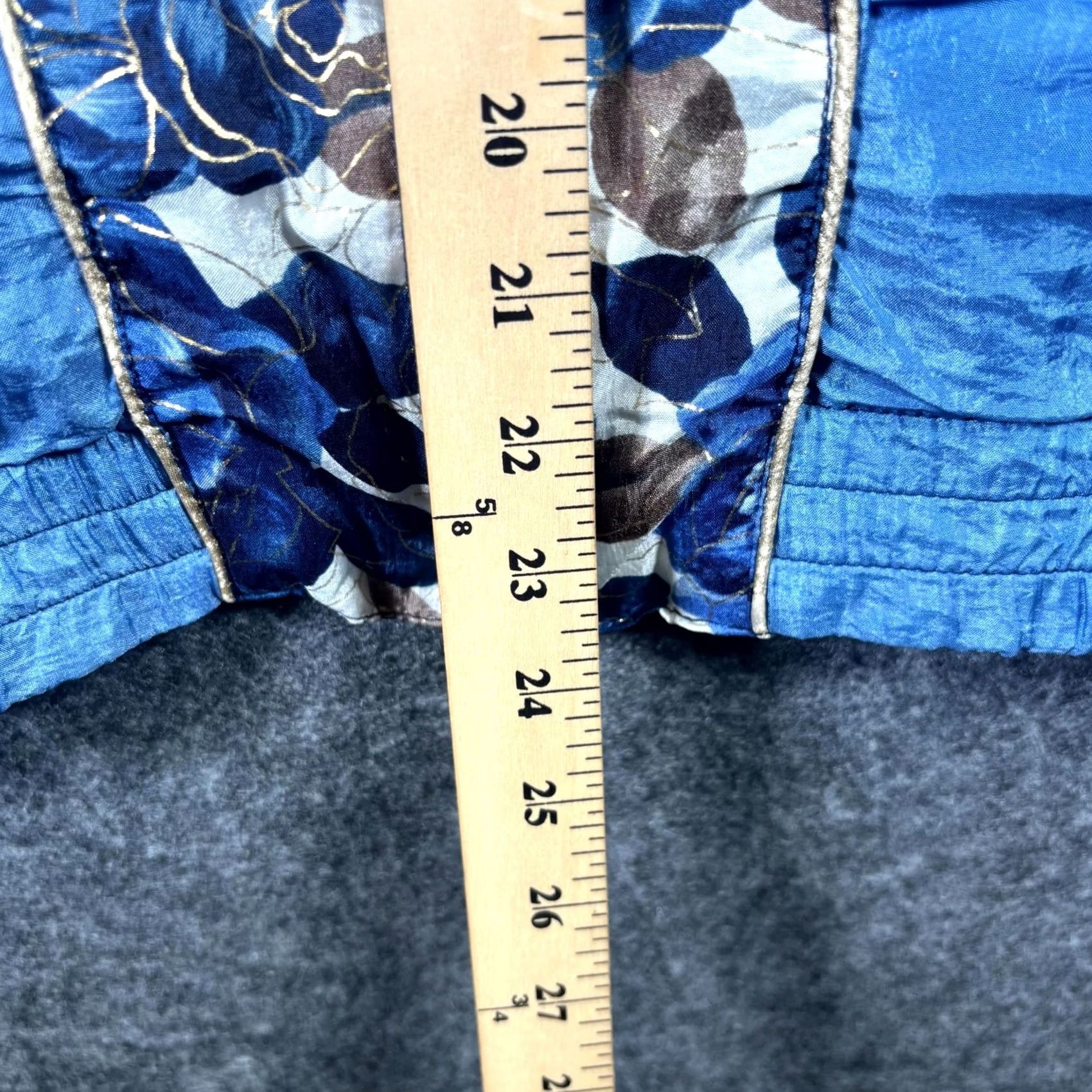 Vintage VINTAGE Cabin Creek Windbreaker Jacket Women's M Blue Nylon Floral Retro Winter Size M / US 6-8 / IT 42-44 - 3 Thumbnail
