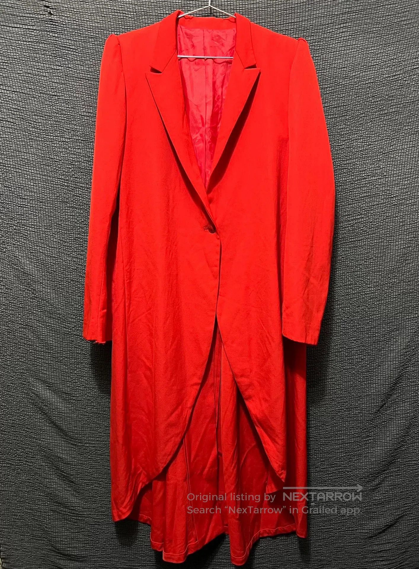 Yohji Yamamoto red oversized coat by yohji yamamoto. Size S / US 4 / IT 40 - 1 Thumbnail