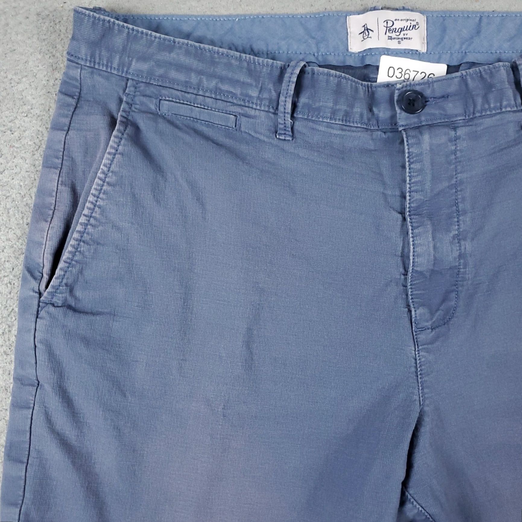 Vintage Munsingwear Mens Shorts Size 38 Blue Casual Chino Flat Front Cotton Military Style Size US 38 / EU 54 - 2 Thumbnail