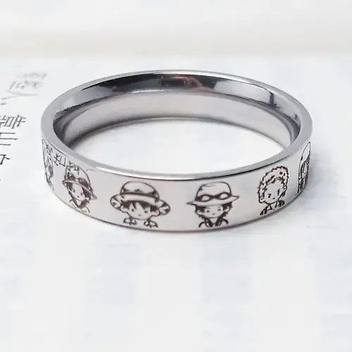 Japanese Brand × Vintage Anime Japanese Ring Size 7 8 9 10 Size ONE SIZE - 2 Thumbnail