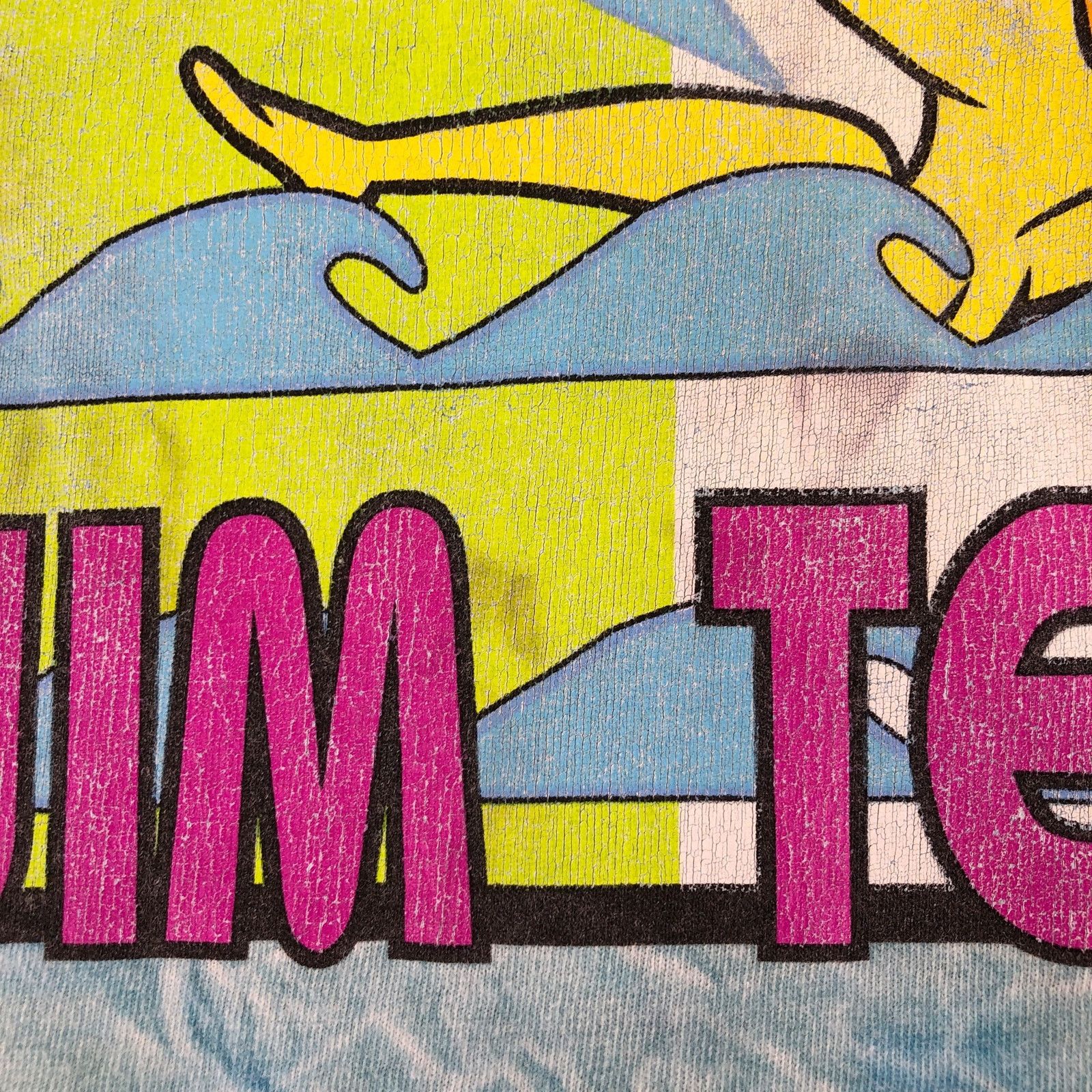 Vintage × Warner Bros 90s Looney Tunes Tweety Swim Team cover up 1990s vintage Size ONE SIZE - 6 Thumbnail