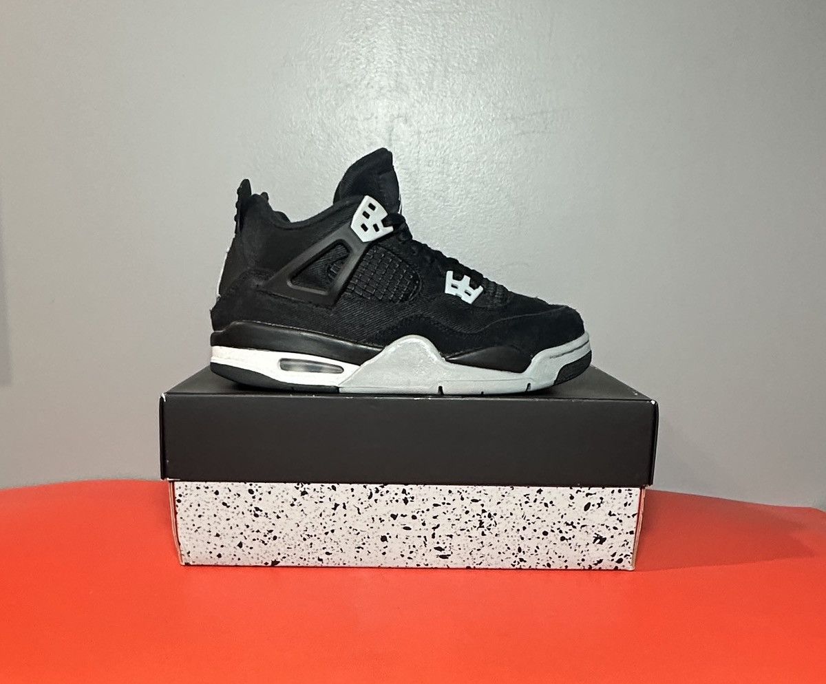 Jordan Brand Size 5 (GS) - Jordan 4 Retro SE Black Canvas Size US 5 / EU 37 - 1 Thumbnail