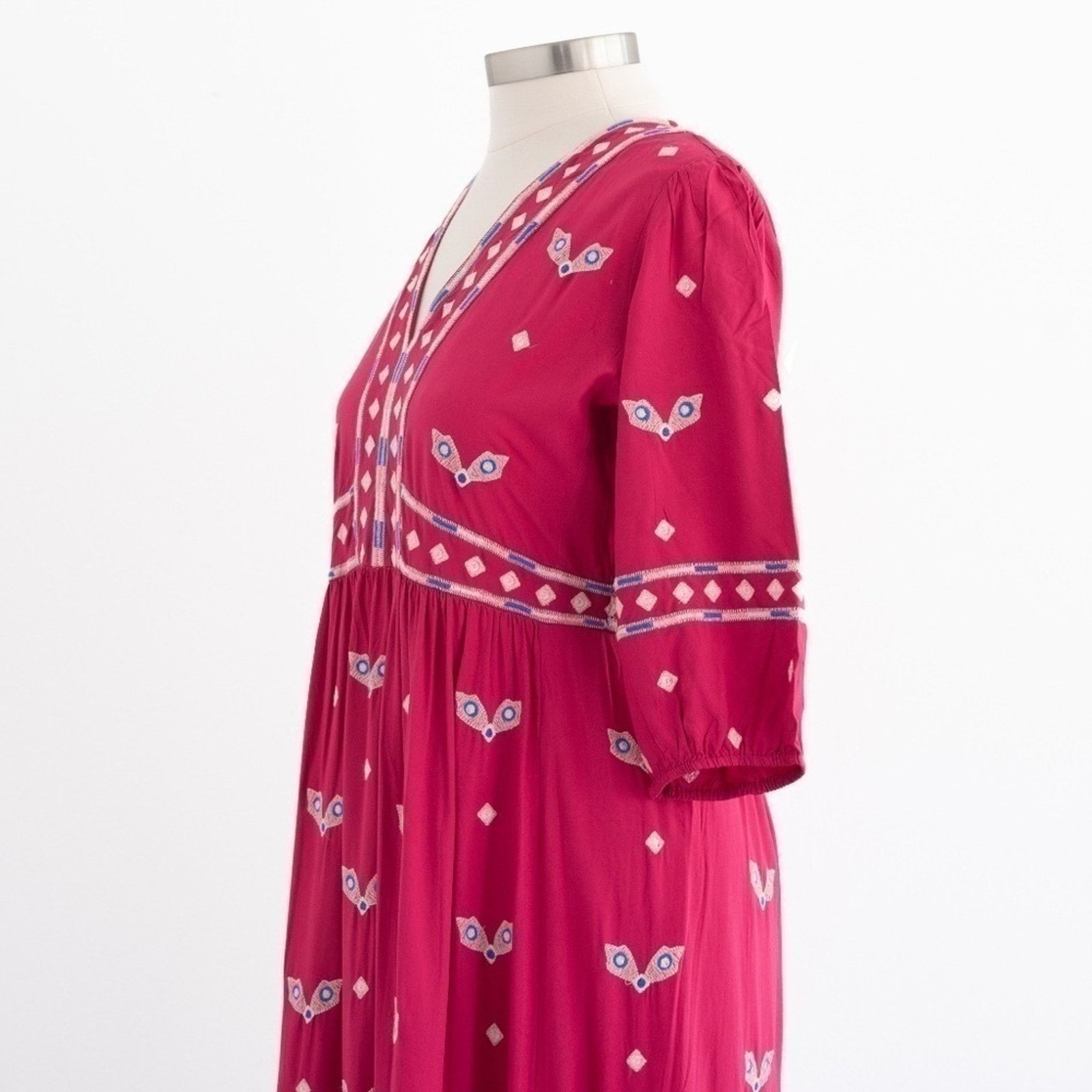 ba&sh ba&sh. Java Embroidered Boho Midi Dress. Size L / US 10 / IT 46 - 5 Thumbnail