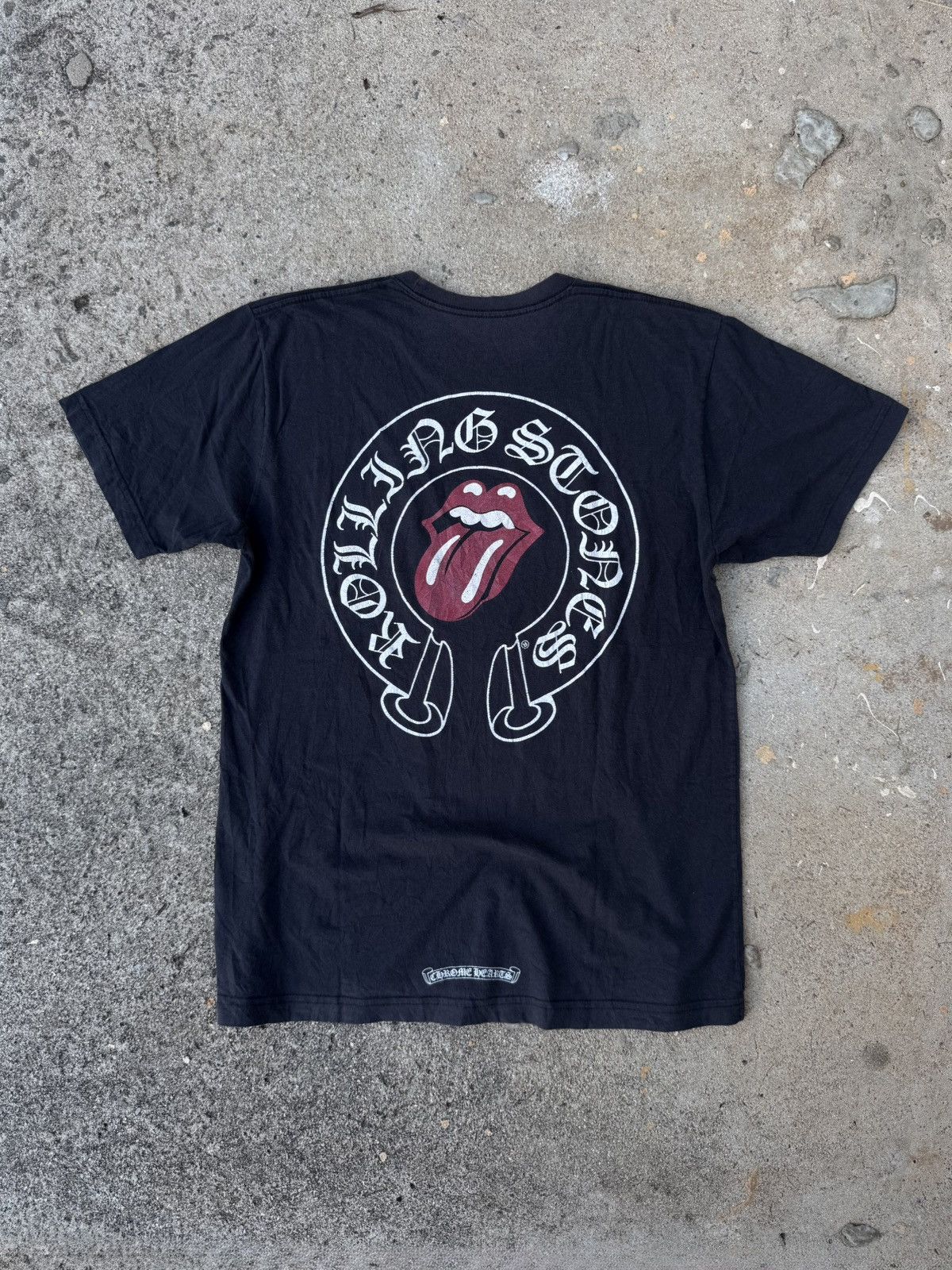 Chrome Hearts × The Rolling Stones Chrome Hearts x The Rolling Stones Faded Black T-Shirt Size US L / EU 52-54 / 3 - 1 Thumbnail