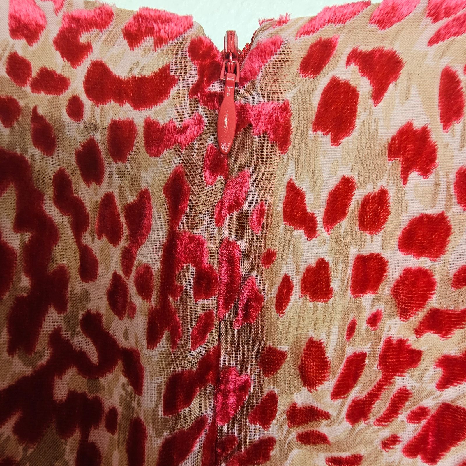 French Connection French Connection Womens Velvet Adelma Devore Leopard Print Size XS / US 0-2 / IT 36-38 - 12 Thumbnail
