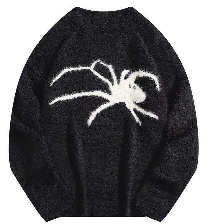 Retro punk super soft spider premium mohair sweater jumper
