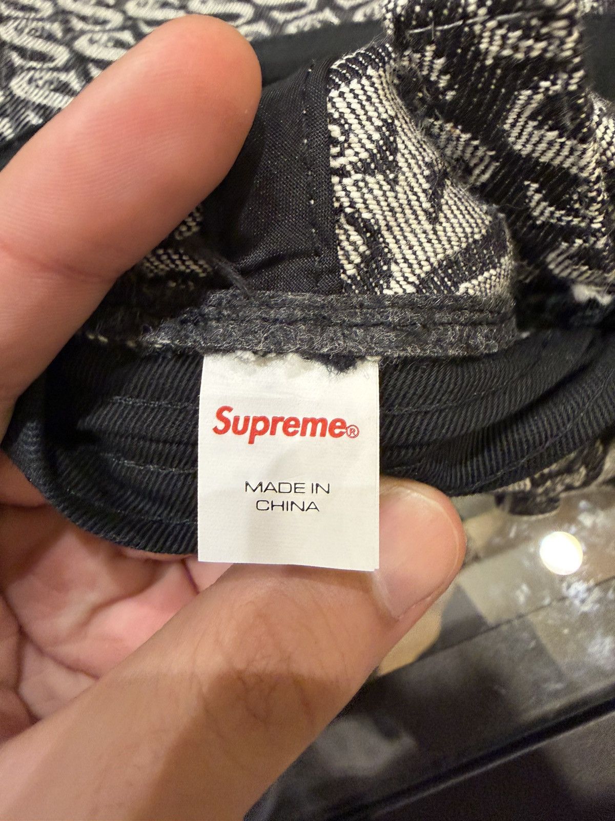 Supreme Supreme 6-Panel Monogram Denim Hat Size ONE SIZE - 3 Thumbnail