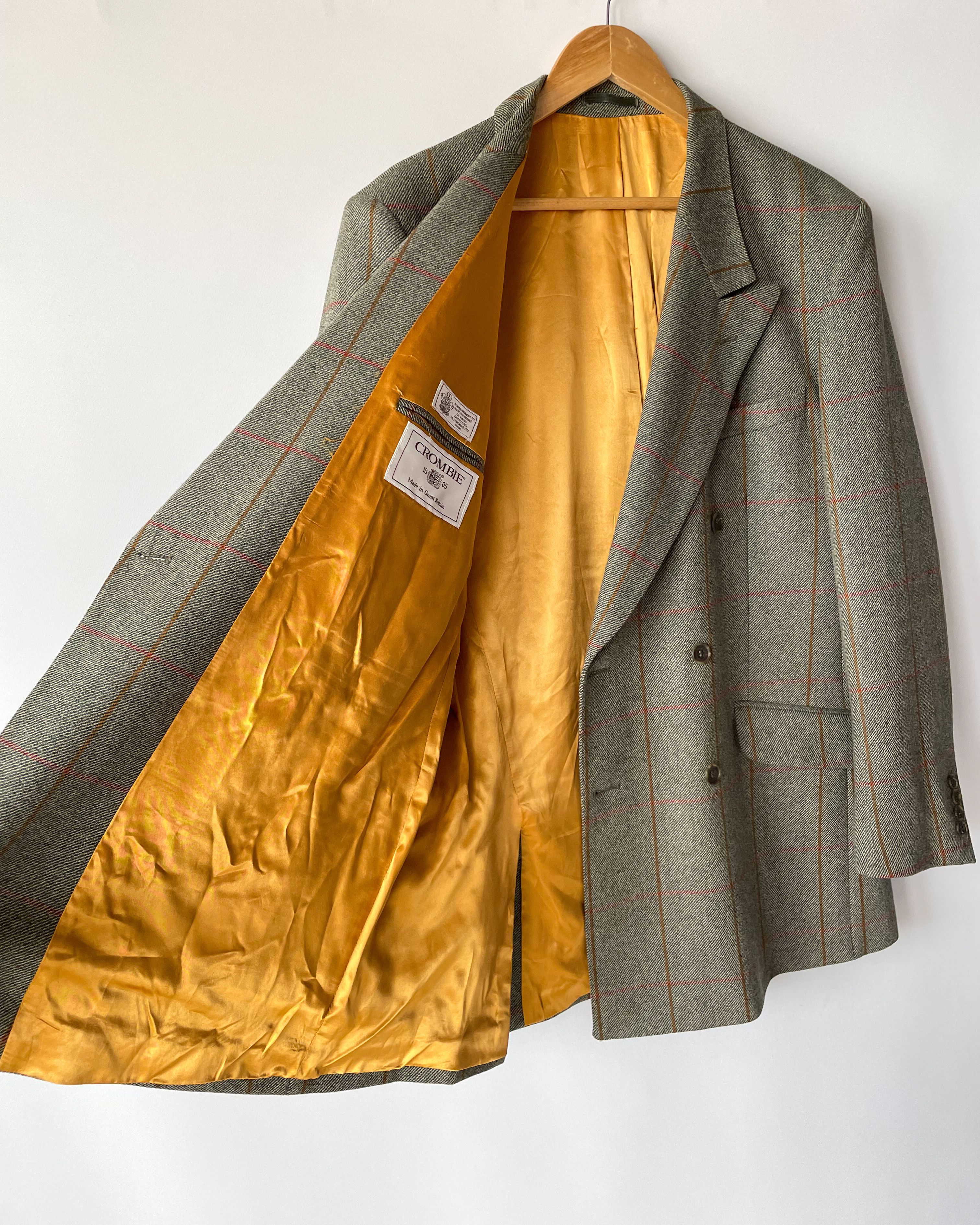 Crombie Vintage Crombie Wool Double Breasted Suit Size 42R - 6 Thumbnail