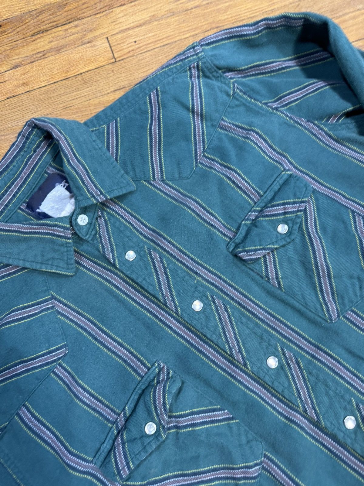Vintage × Wrangler Vintage Wrangler Western Wear Shirt Size US L / EU 52-54 / 3 - 4 Thumbnail
