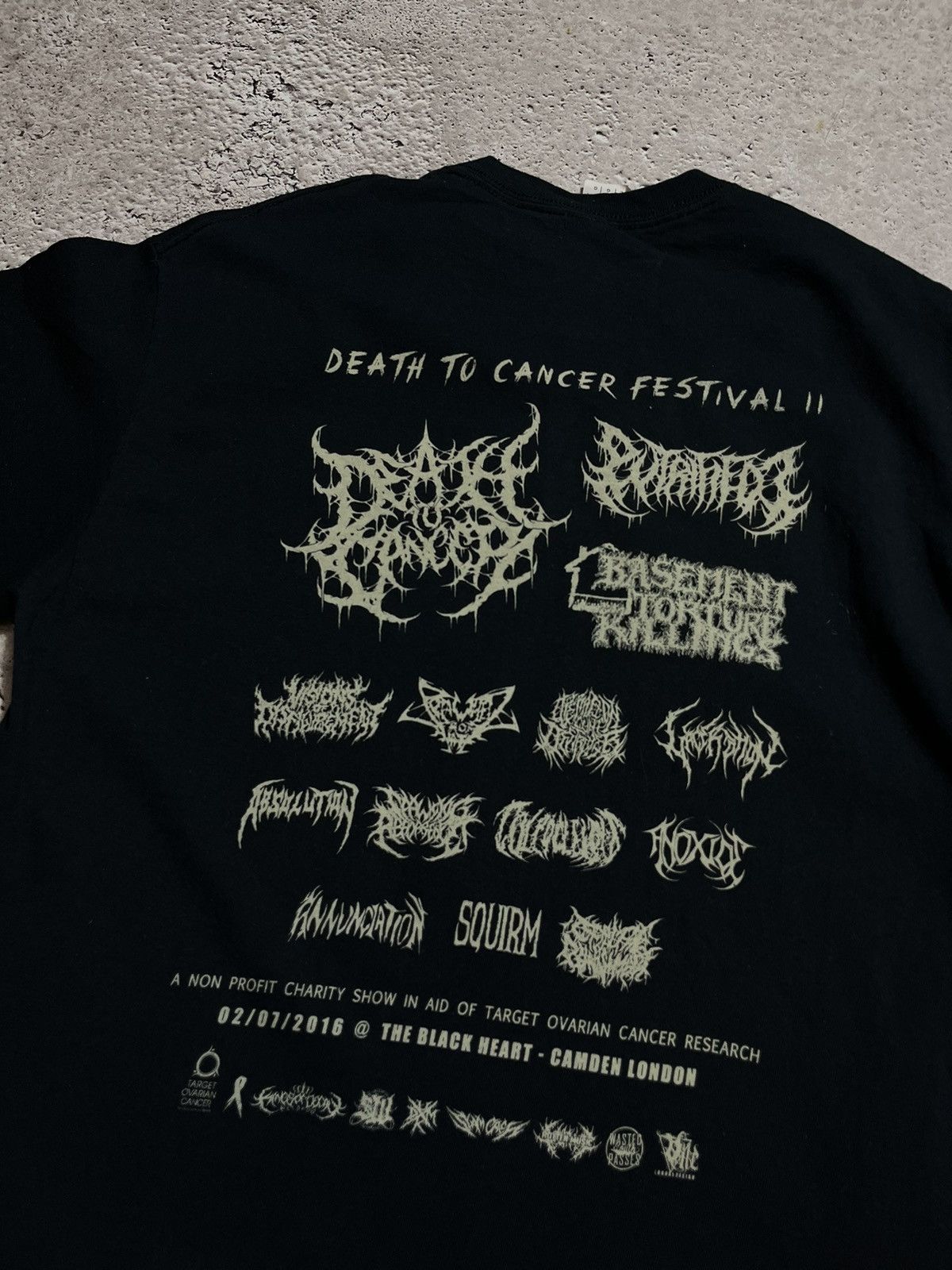 Band Tees × Vintage Death to cancer festival t shirt Size US L / EU 52-54 / 3 - 6 Thumbnail
