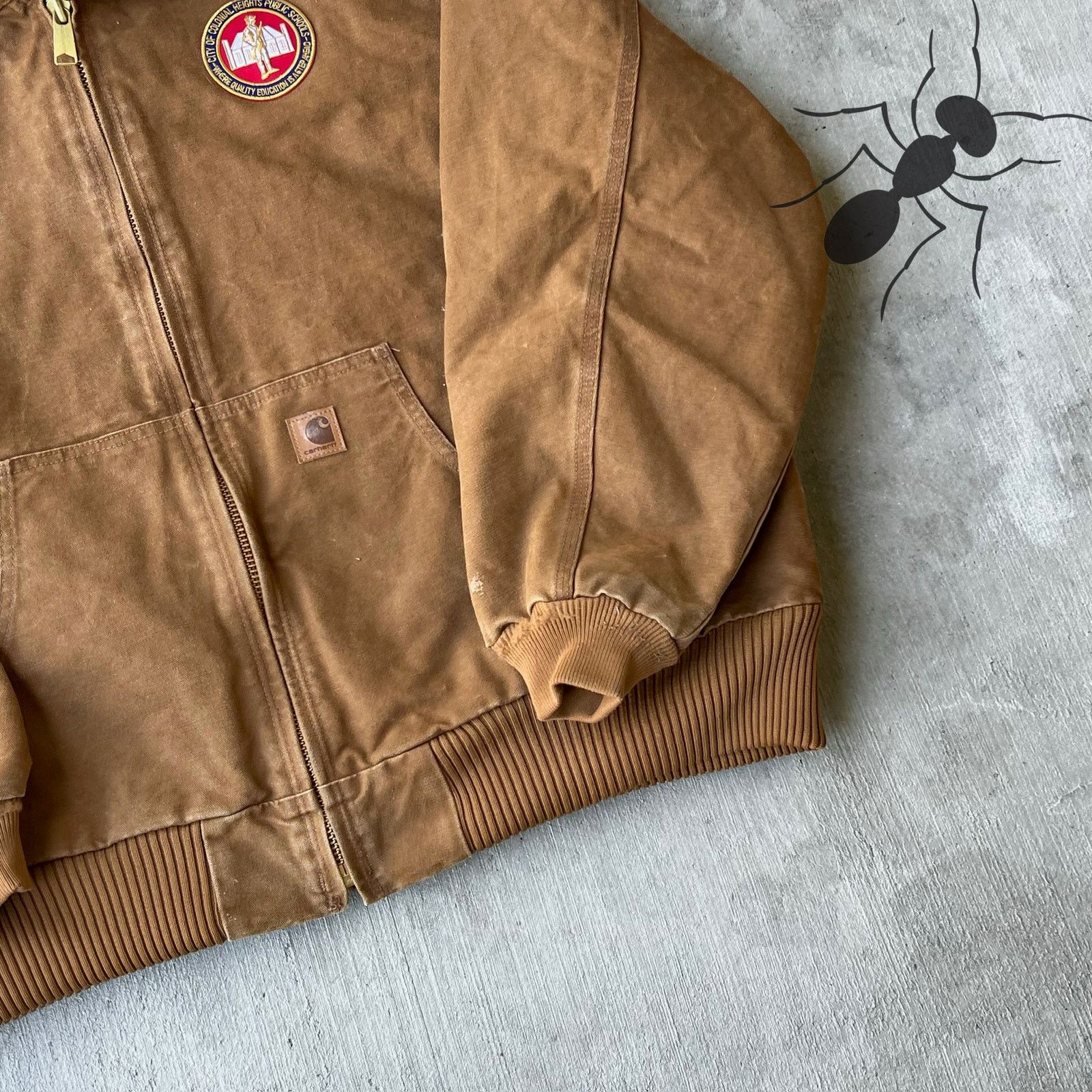 Carhartt × Vintage Carhartt J130 BRN brown hooded work wear jacket Size US XXL / EU 58 / 5 - 8 Thumbnail