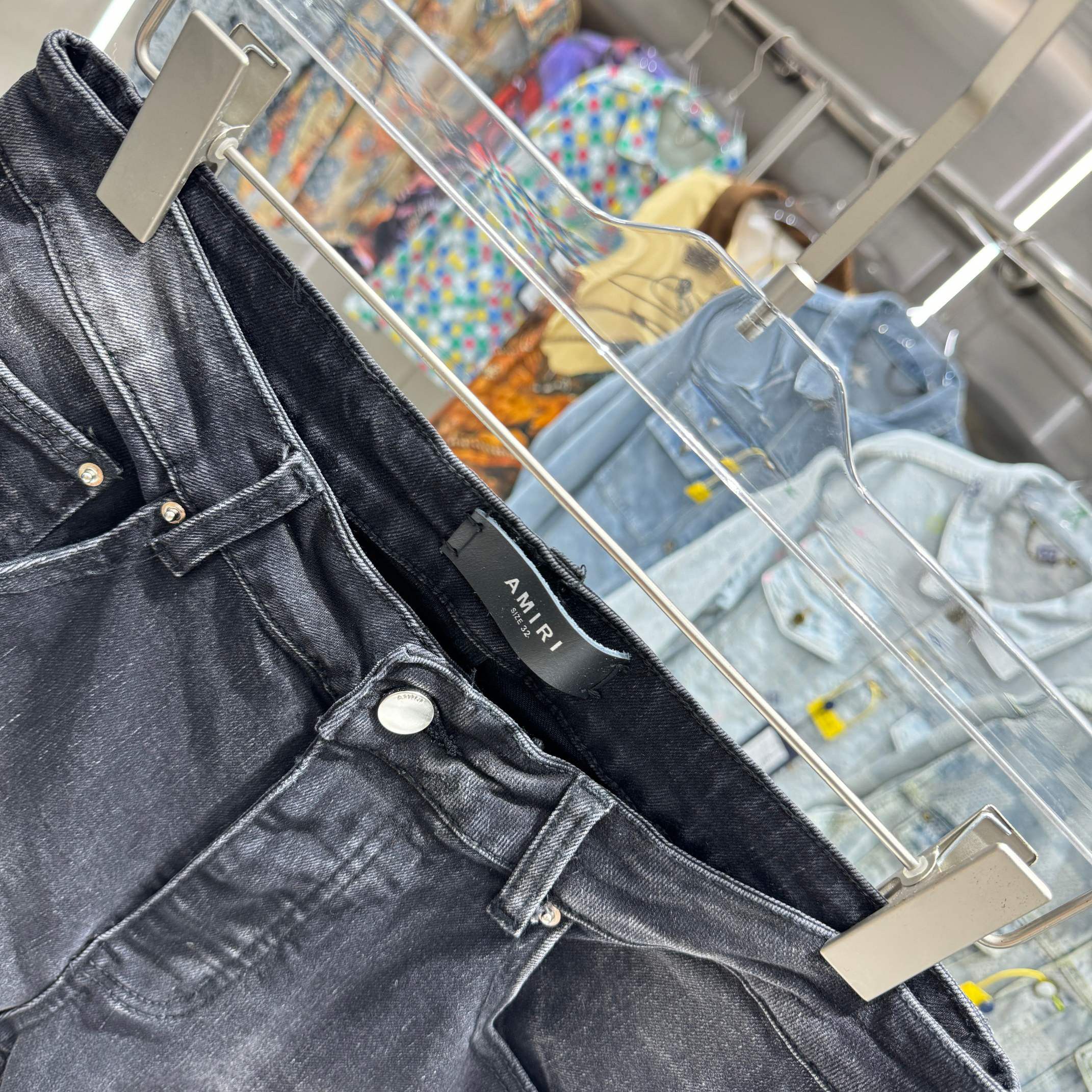 Other Broken hole street trend slim fit small leg elastic jeans Size US 34 / EU 50 - 6 Thumbnail