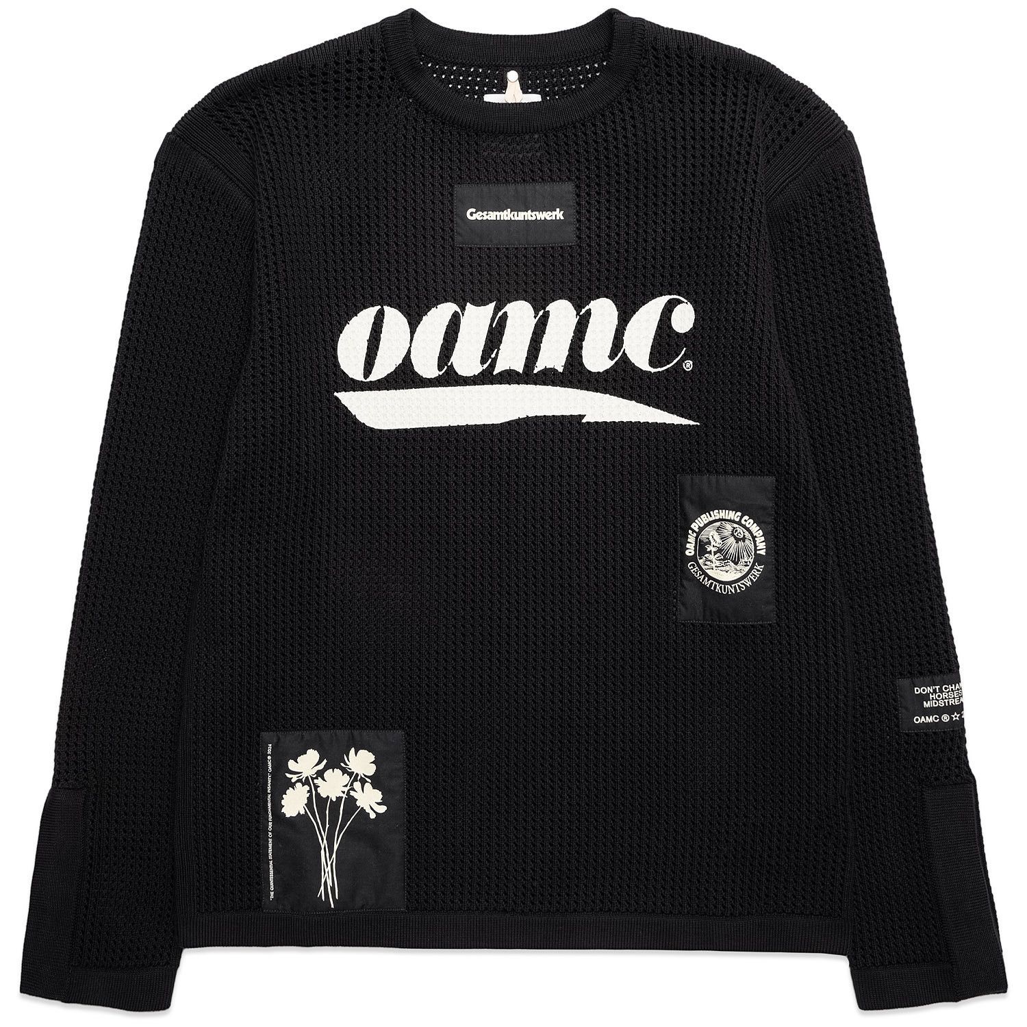 OAMC 1y0225 Logo Crewneck Sweater in Black Size US XS / EU 42 / 0 - 1 Thumbnail