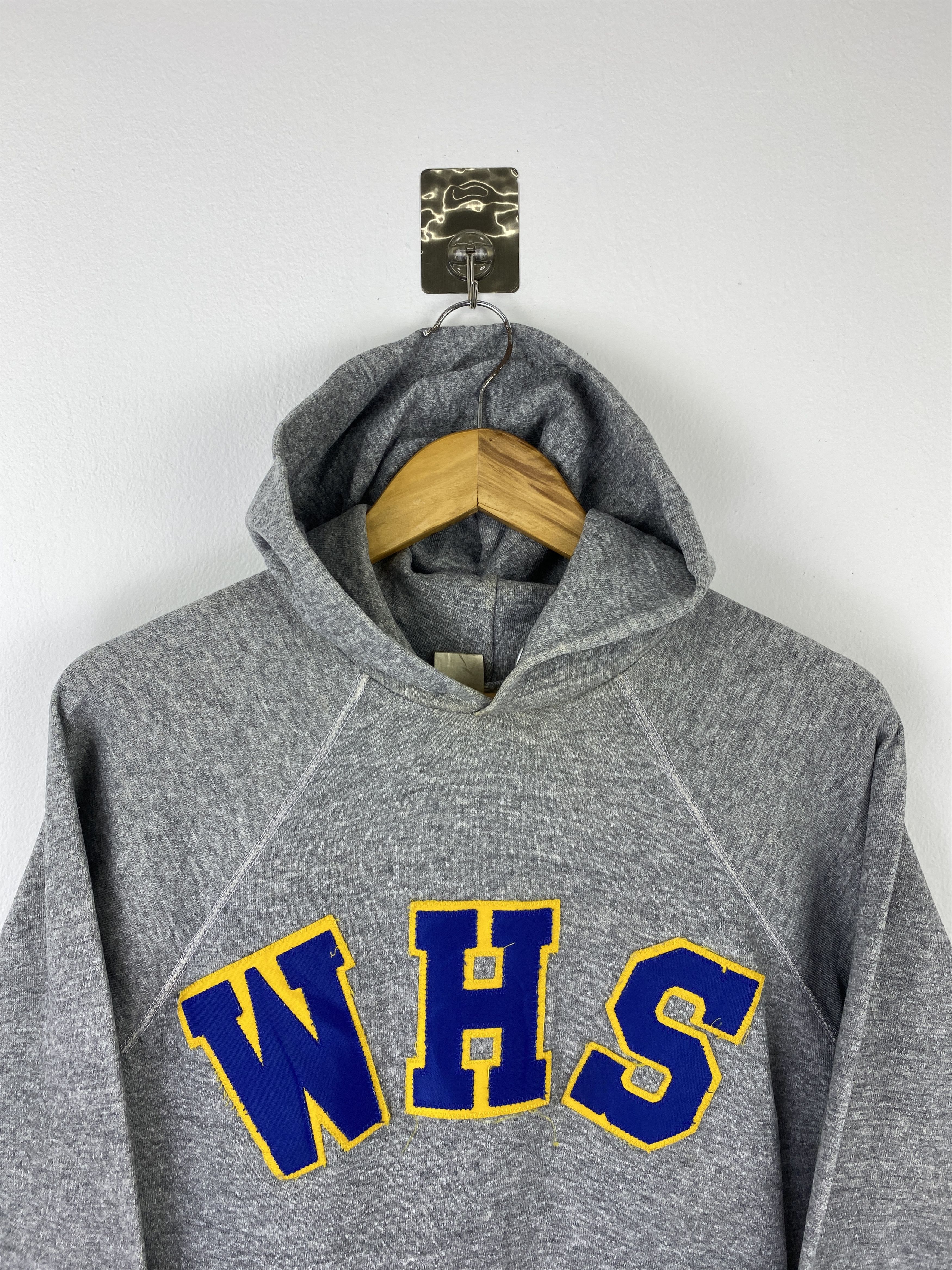 Vintage Vintage 70s Spellout Pullover Jumper Hoodie SH0418 Size US M / EU 48-50 / 2 - 2 Thumbnail