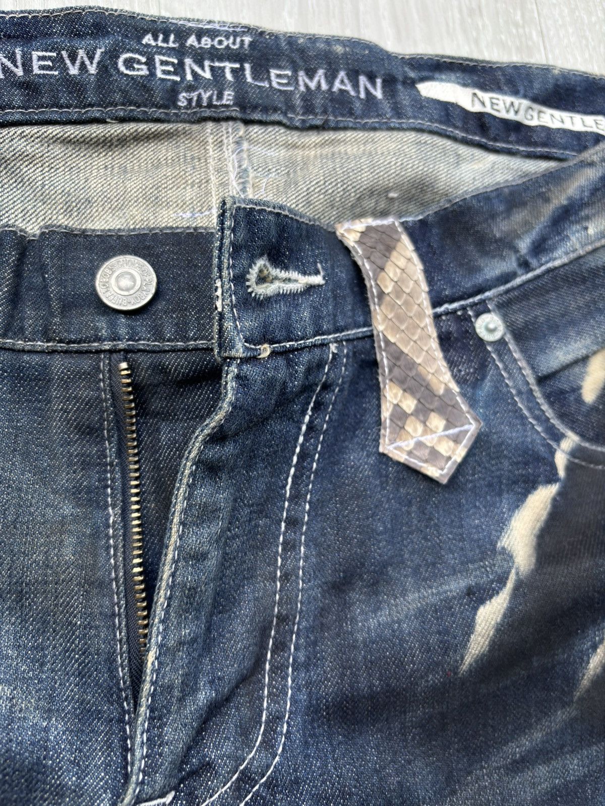14th Addiction NEW GENTLEMEN J-cut lace up jeans Size US 32 / EU 48 - 4 Thumbnail