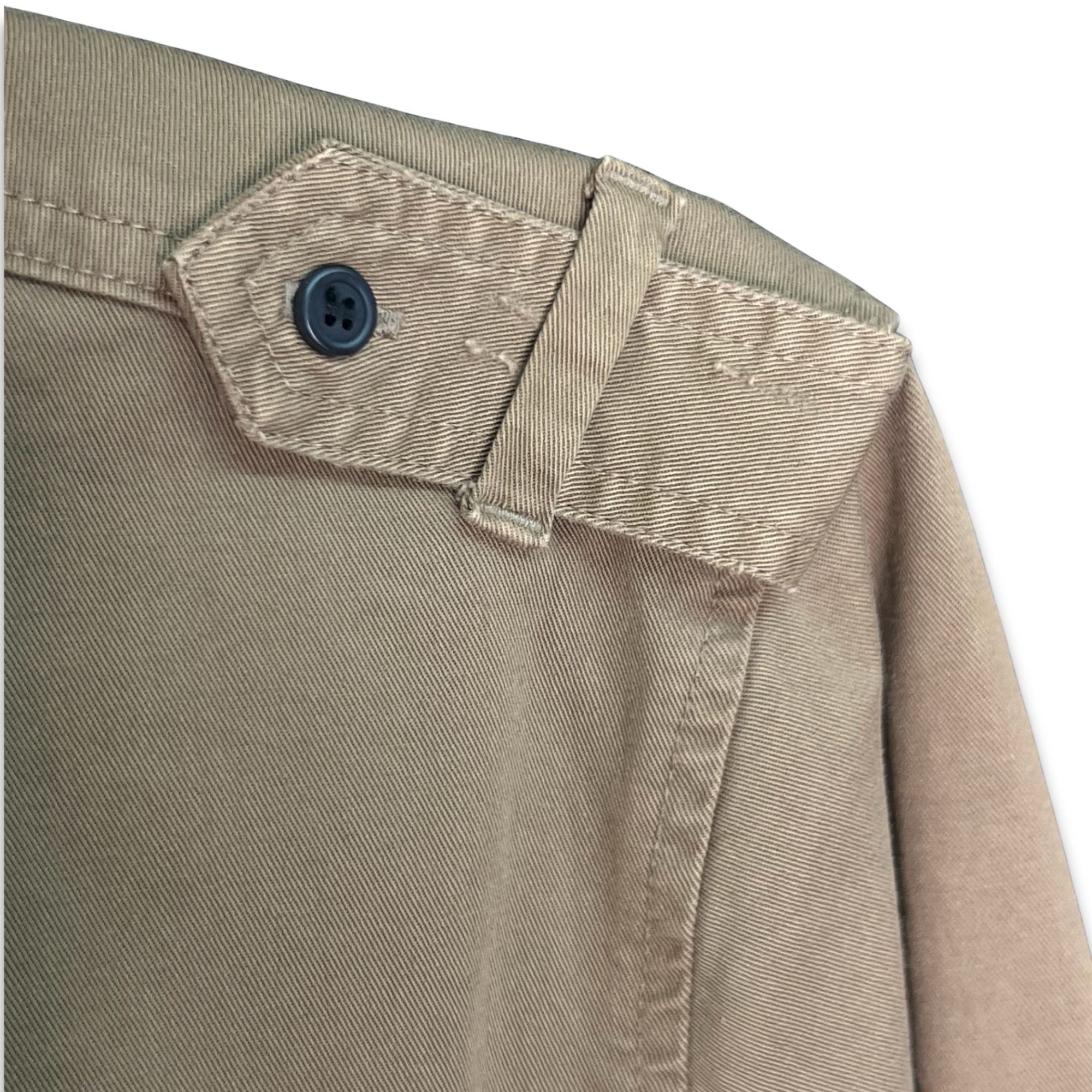 The Kooples The Kooples Mens Khaki Cotton Button-Up Shirt With Front Poc Size US M / EU 48-50 / 2 - 6 Thumbnail