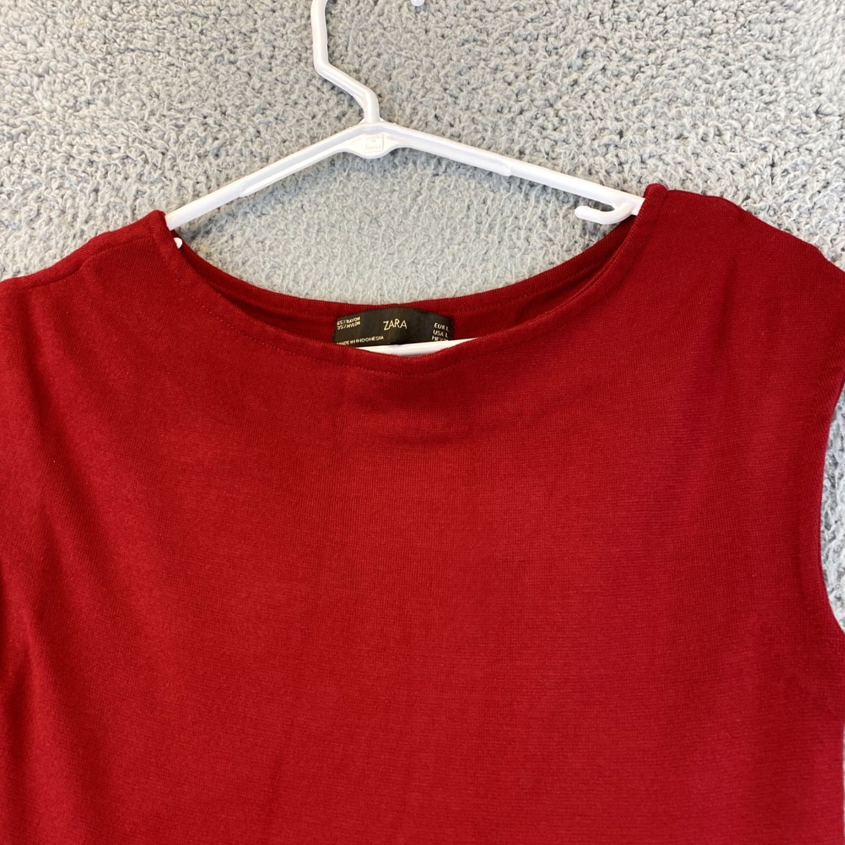 Zara ZARA Cut-Out Midi Knit Dress Limited Edition Red Women's L Sleeveless Pencil Size L / US 10 / IT 46 - 3 Thumbnail