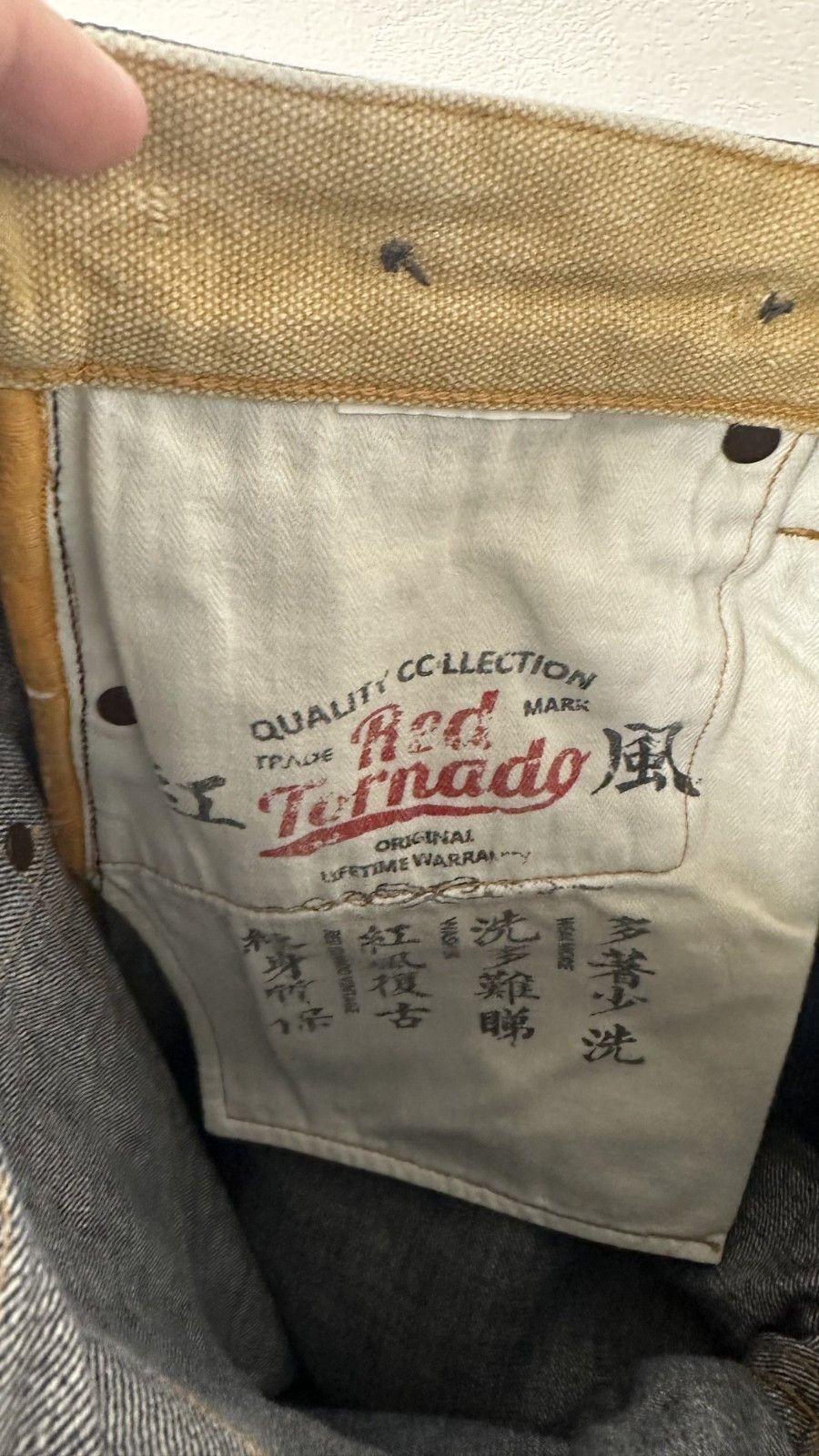 Other Red Tornado Blacksmith Buckle Back Jeans 16.5oz Raw Selvedge Size US 30 / EU 46 - 13 Thumbnail
