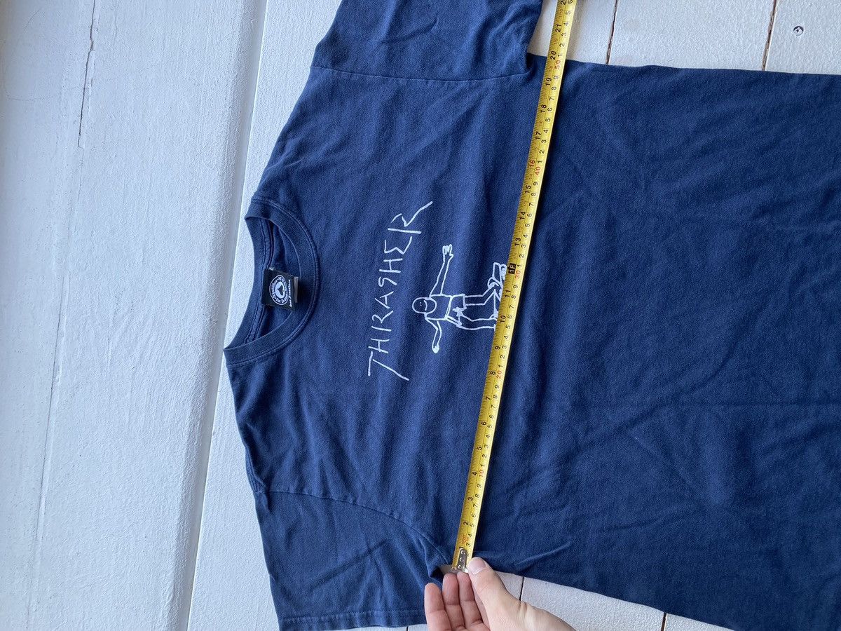 Thrasher × Vintage 🔥Thrasher Skategang Blue Tee Mens Medium Punk Opium Size US M / EU 48-50 / 2 - 6 Thumbnail
