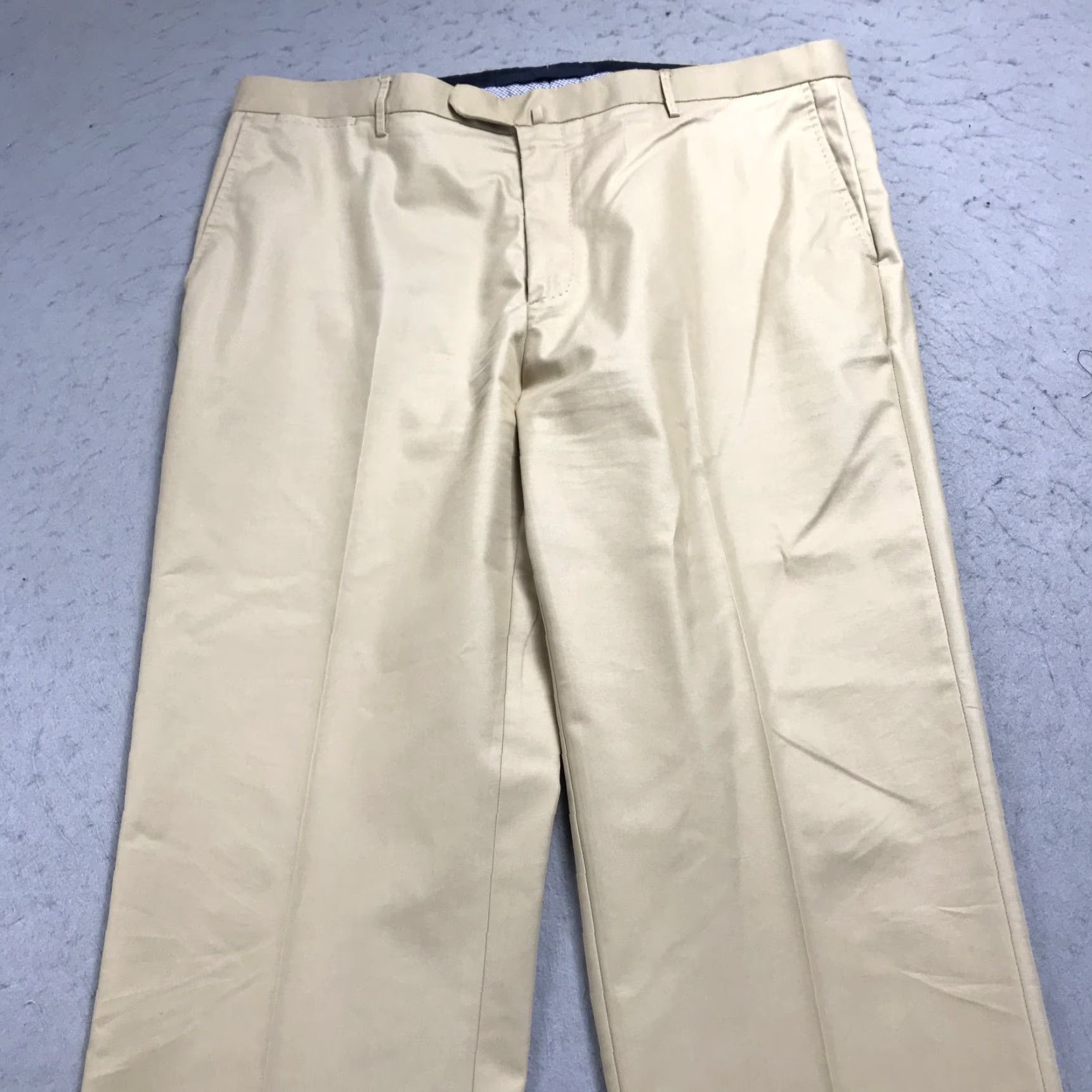 Peter Millar Peter Millar Pants Mens 40 Khaki Flat Front Dress Chino Tencel Classic Fit Size US 40 / EU 56 - 2 Thumbnail