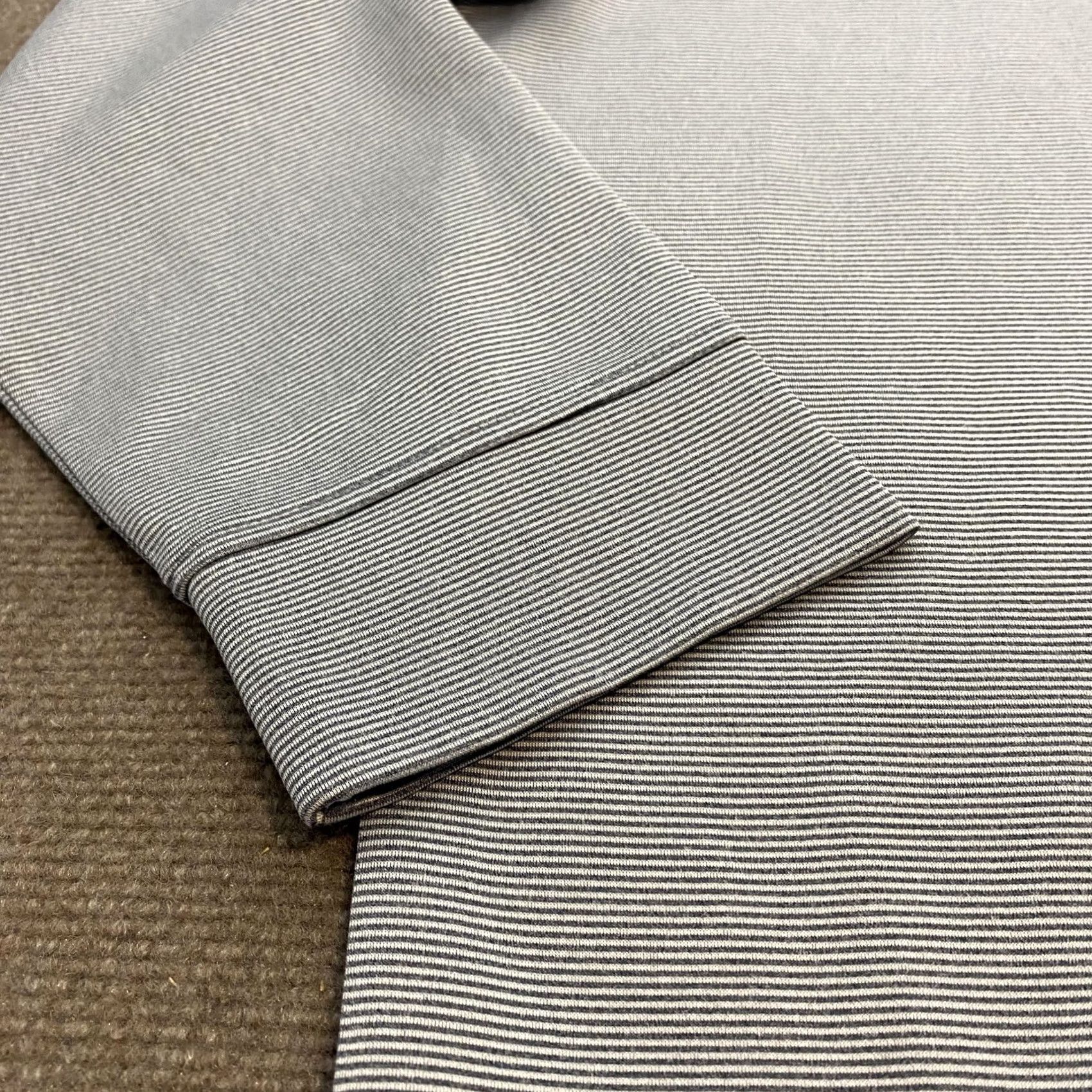 Vintage Hickey Freeman Sweater Mens 2XL Gray Micro Stripe Quarter Zip Size US XXL / EU 58 / 5 - 3 Thumbnail