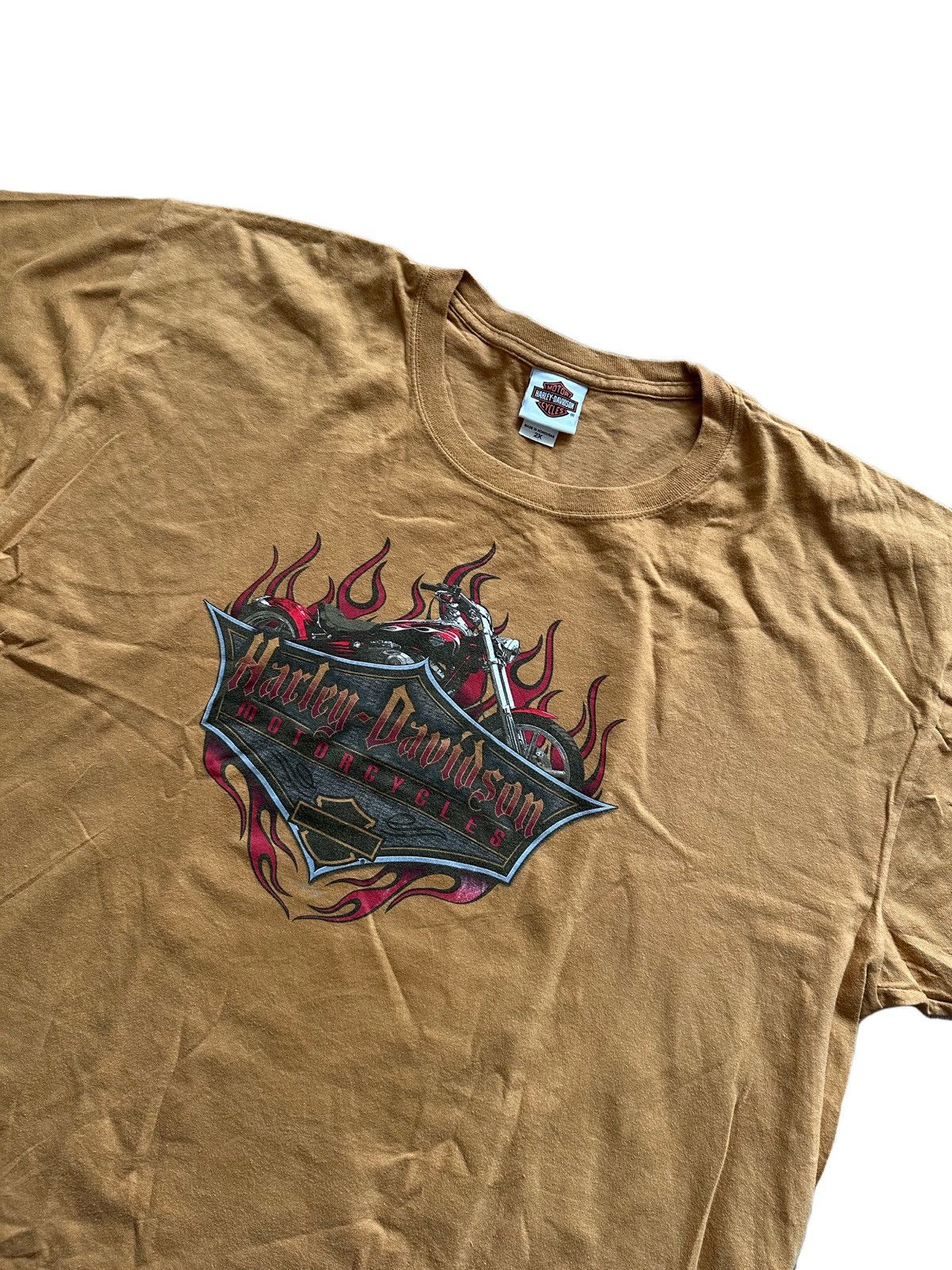 Harley Davidson × Vintage Vintage Harley Davidson Tee T-shirt Size US XXL / EU 58 / 5 - 2 Thumbnail
