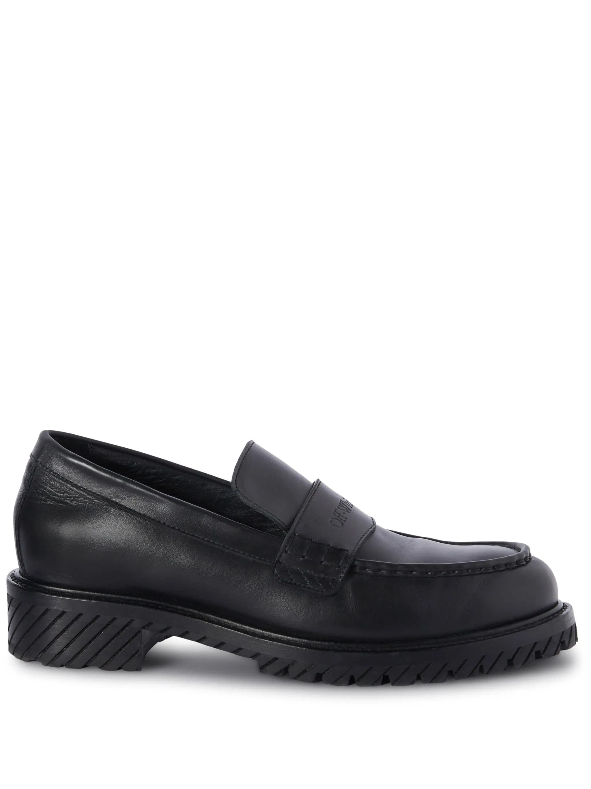 o1y0225 Logo Loafers in Black