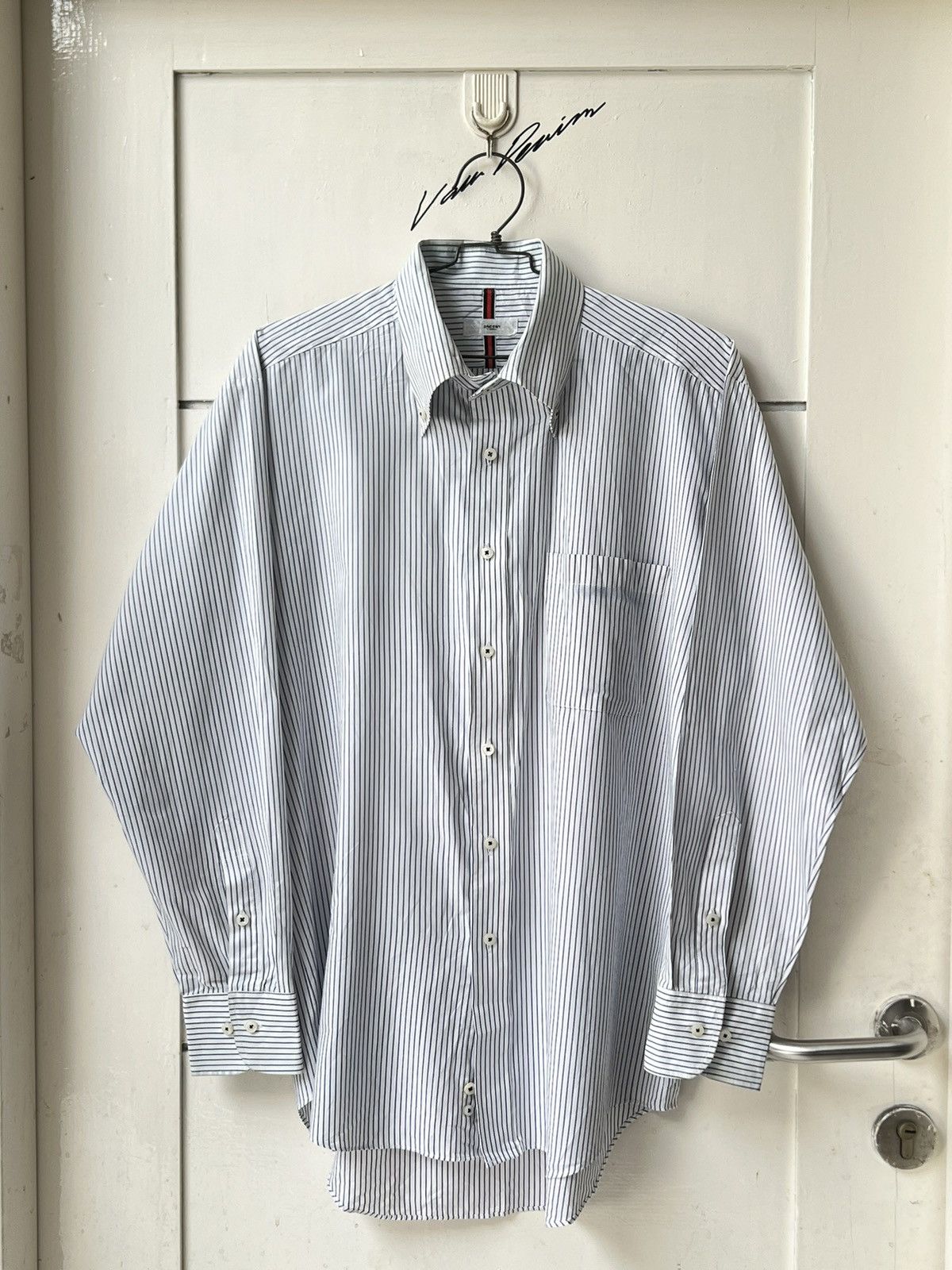 Yohji Yamamoto SACSNY Y’SACCS Yohji Yamamoto Striped Shirt Size US L / EU 52-54 / 3 - 9 Thumbnail
